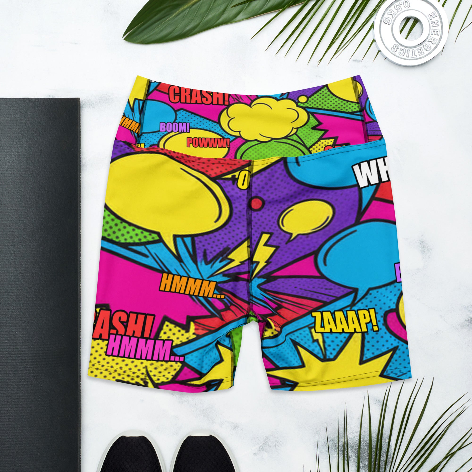 Comic Strip Retro Sunday Yoga Shorts | GearBunch