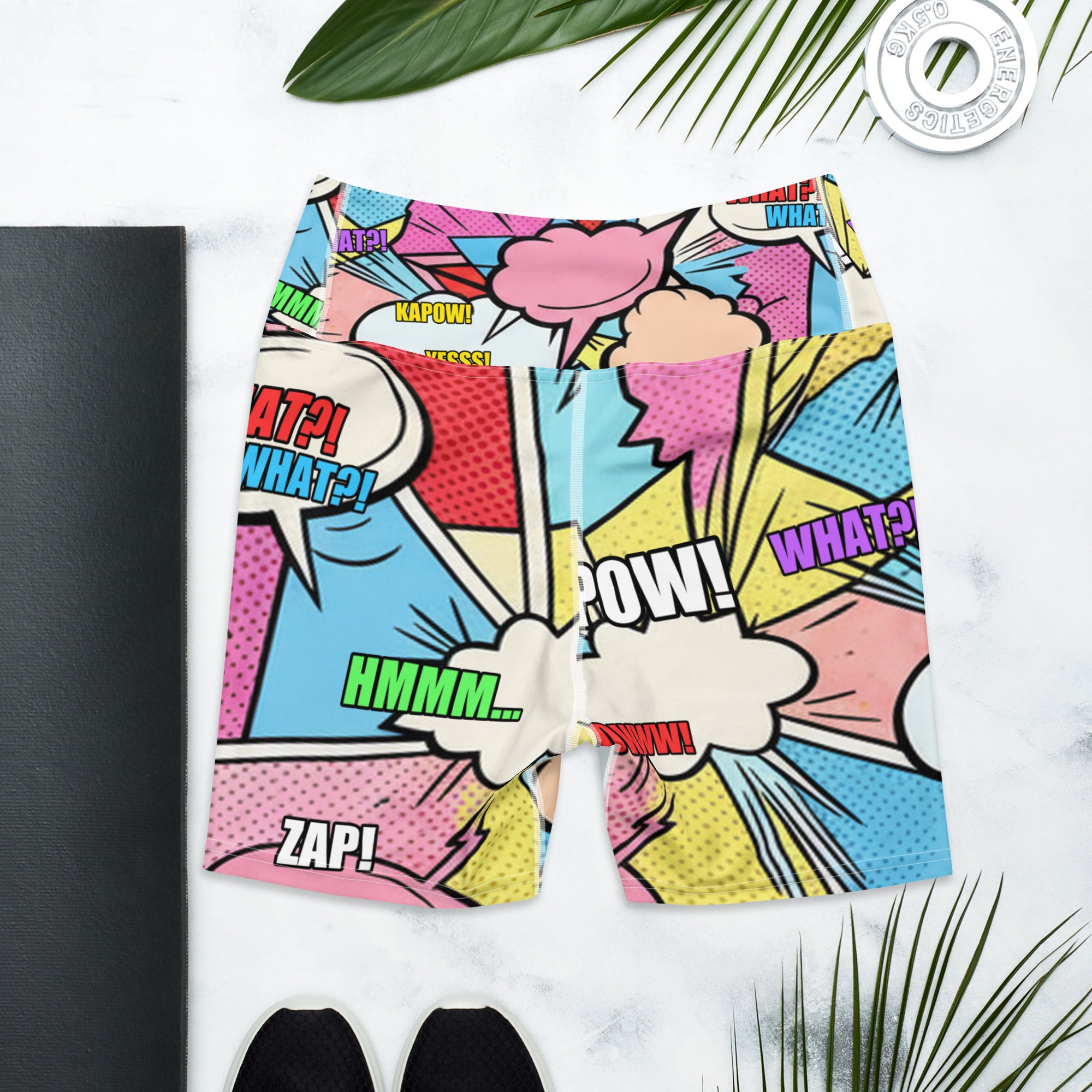Comic Strip Kawaii Cute Yoga Shorts | GearBunch