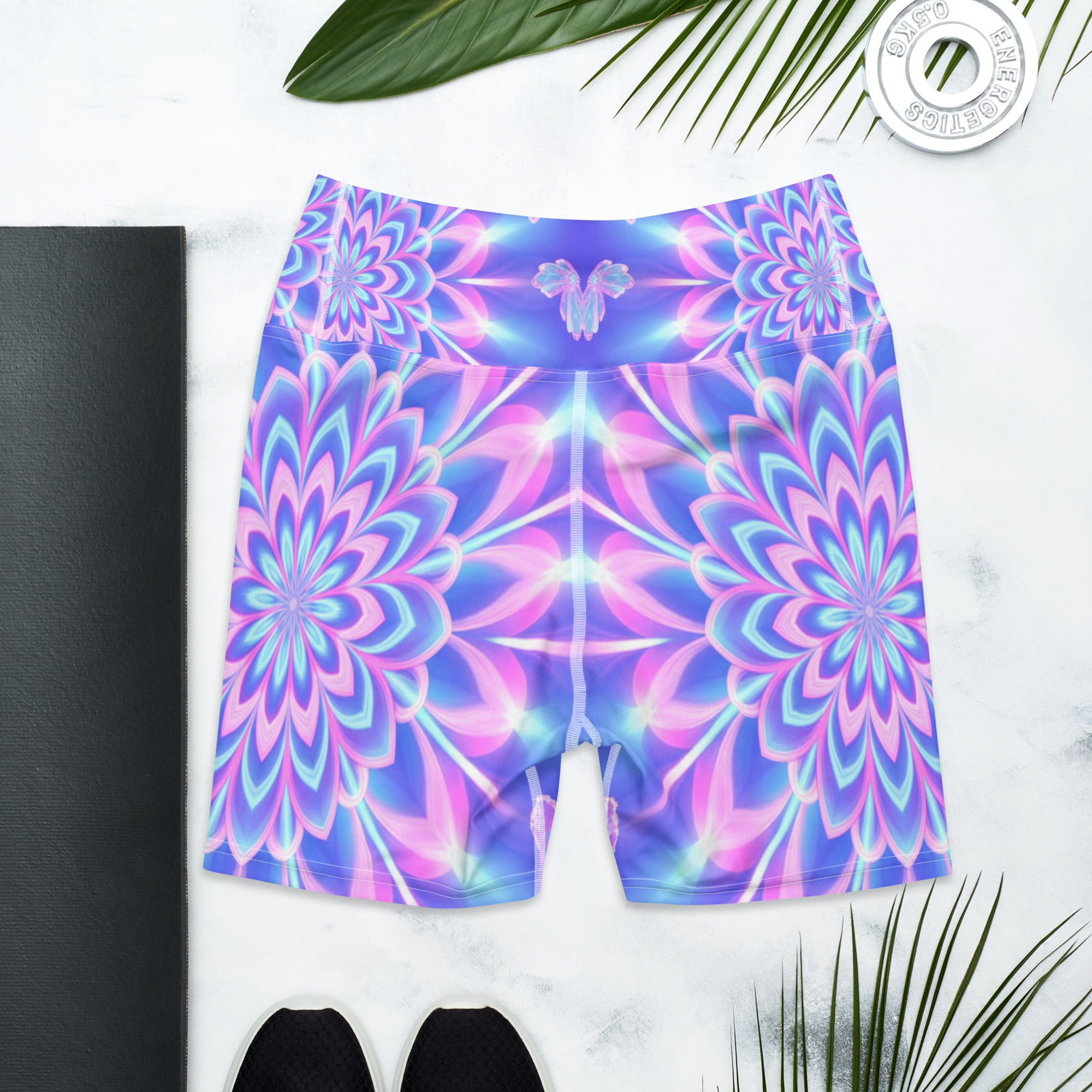 Psychedelic Fairy Ring Yoga Shorts | GearBunch