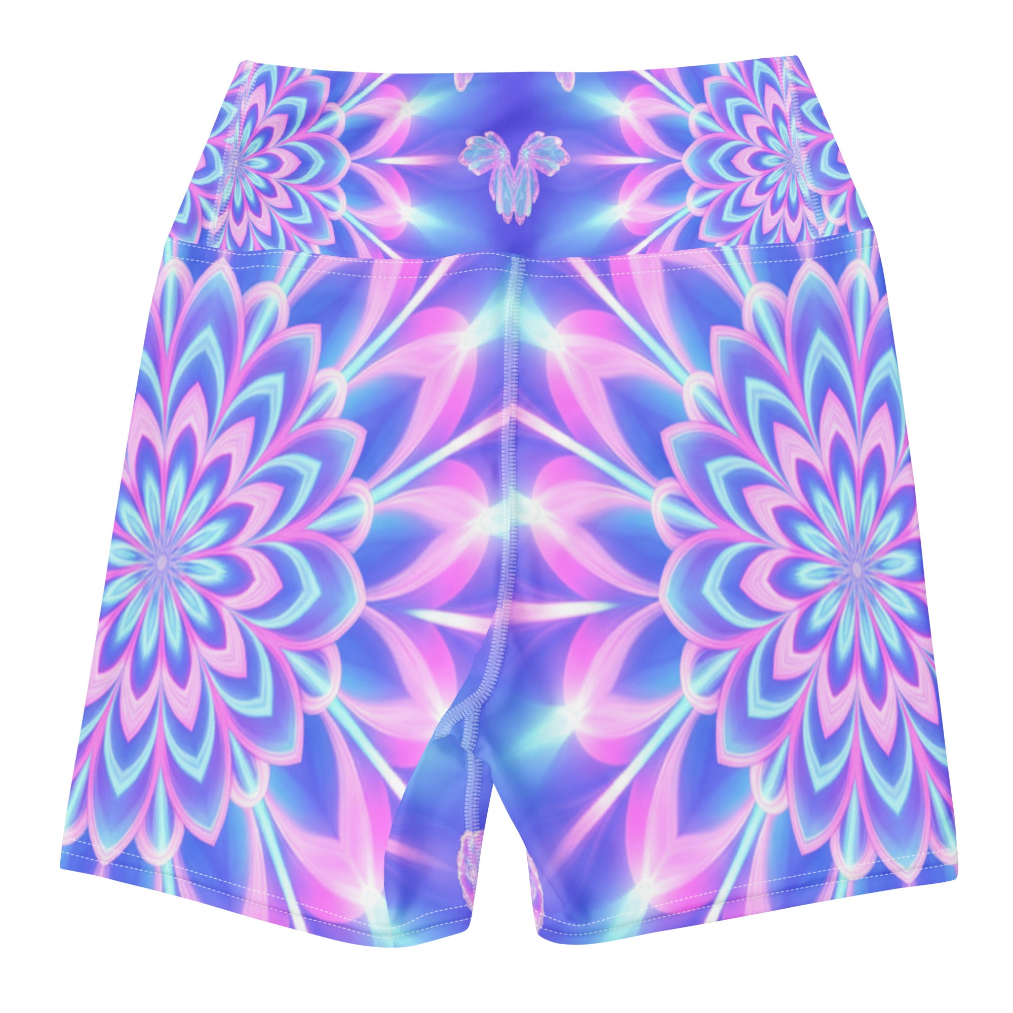 Psychedelic Fairy Ring Yoga Shorts | GearBunch