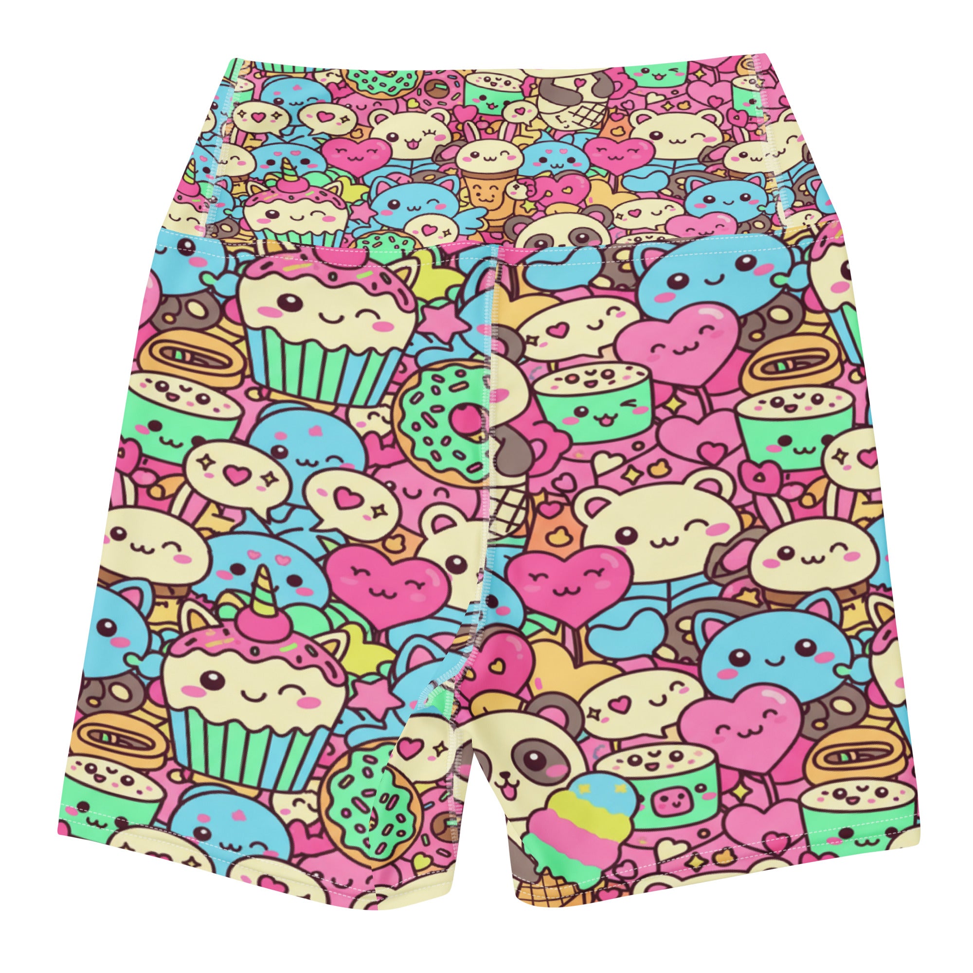 Kawaii Sweet Treats Yoga Shorts | GearBunch