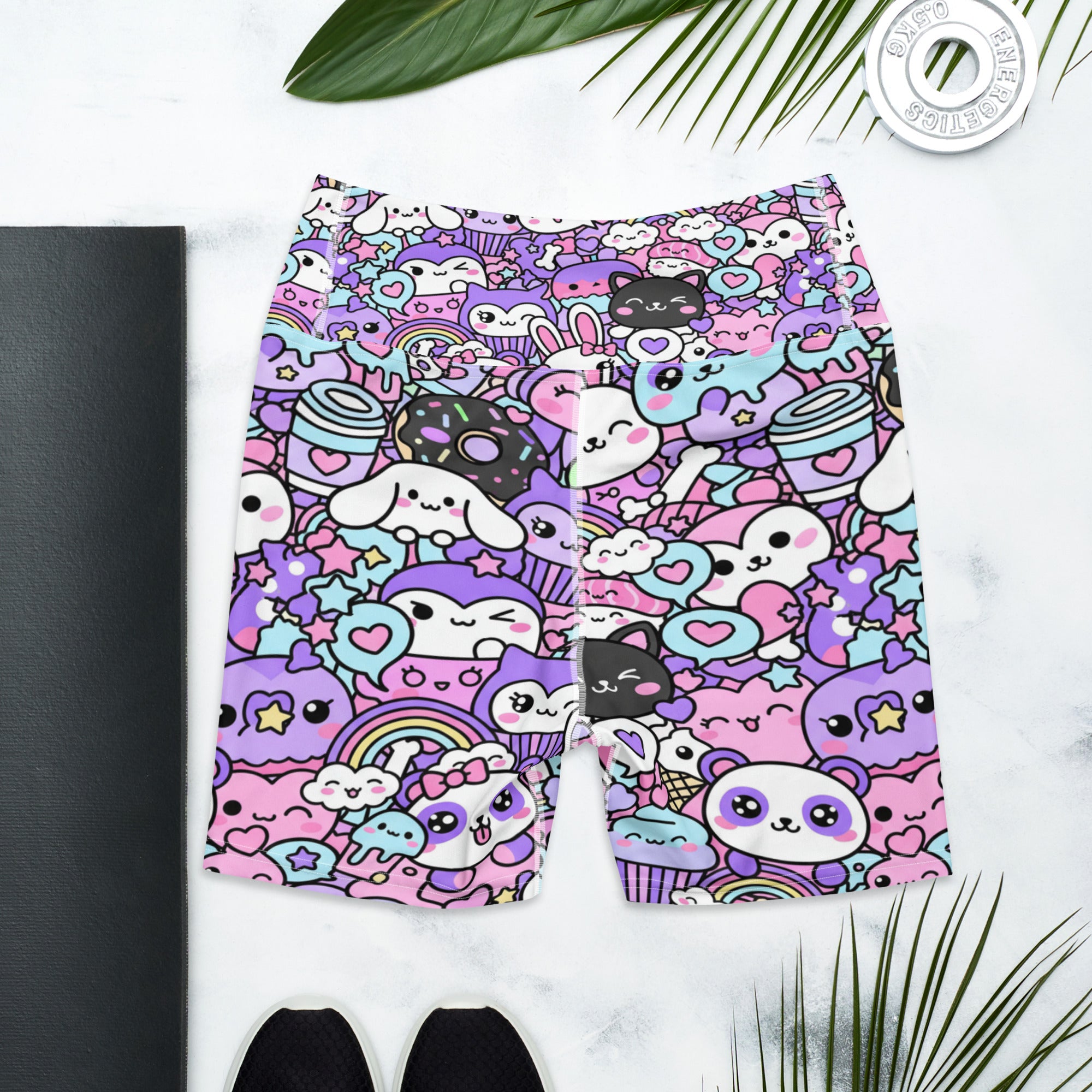 Kawaii Pastel Goth Yoga Shorts | GearBunch