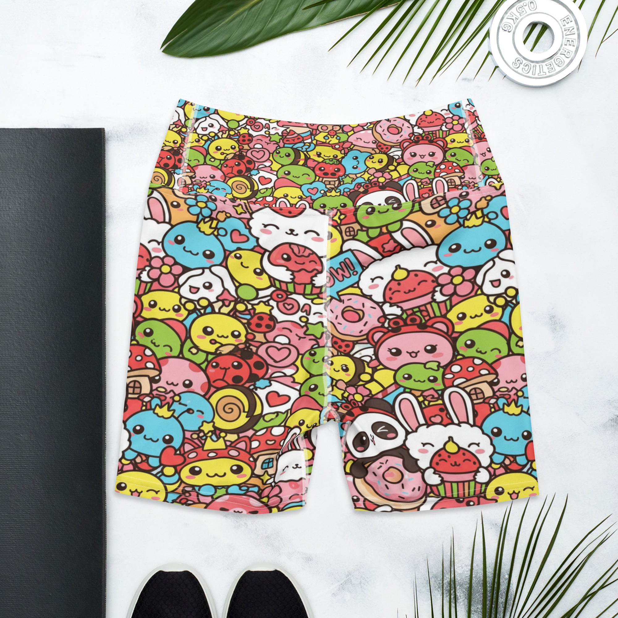 Kawaii Garden Bugs Yoga Shorts | GearBunch