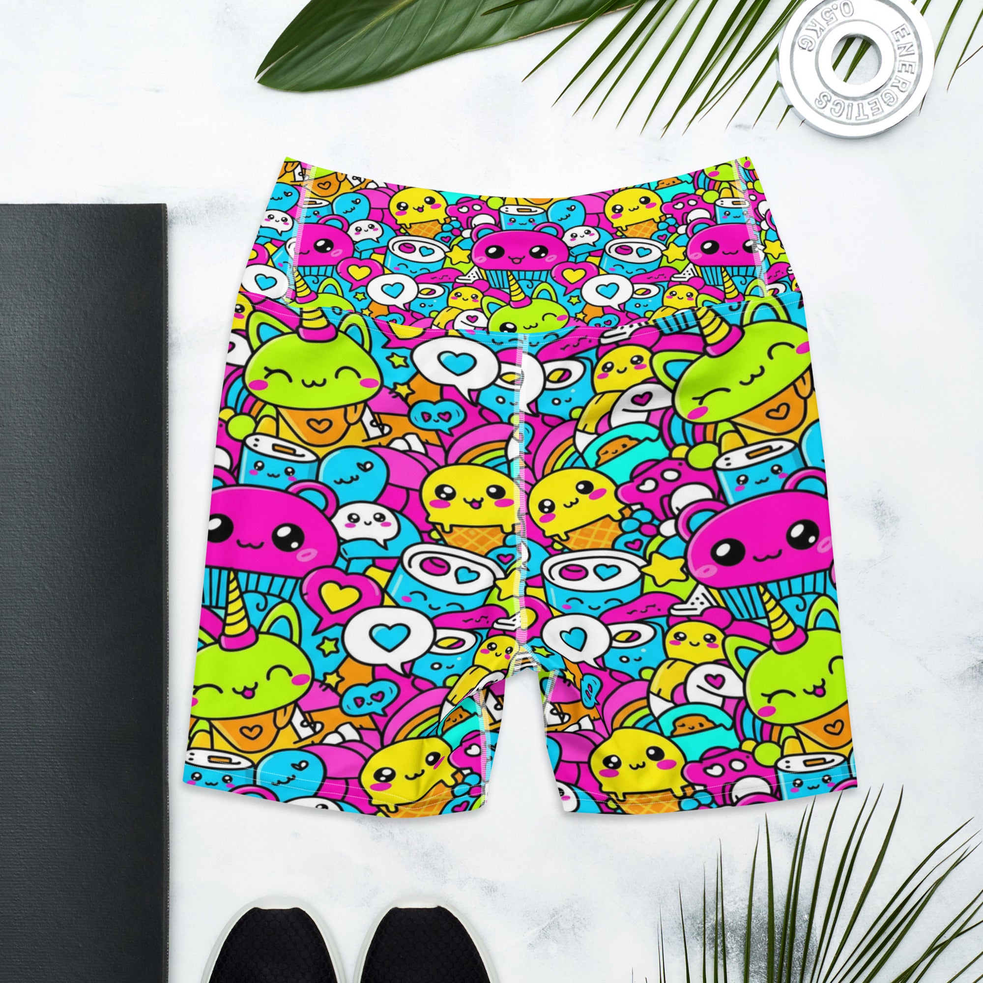 Kawaii Candy Land Yoga Shorts | GearBunch