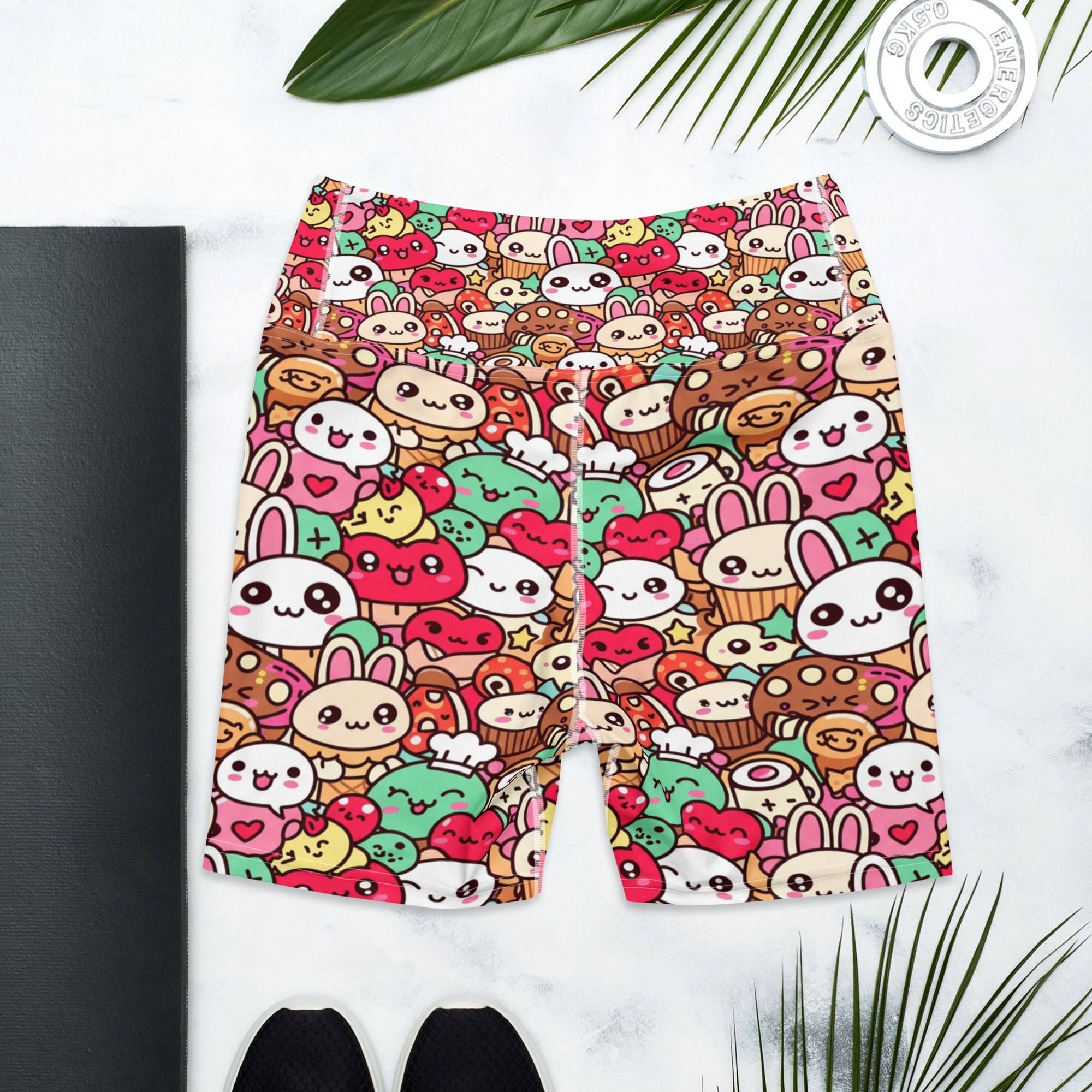 Kawaii Bakery Shop Yoga Shorts | GearBunch