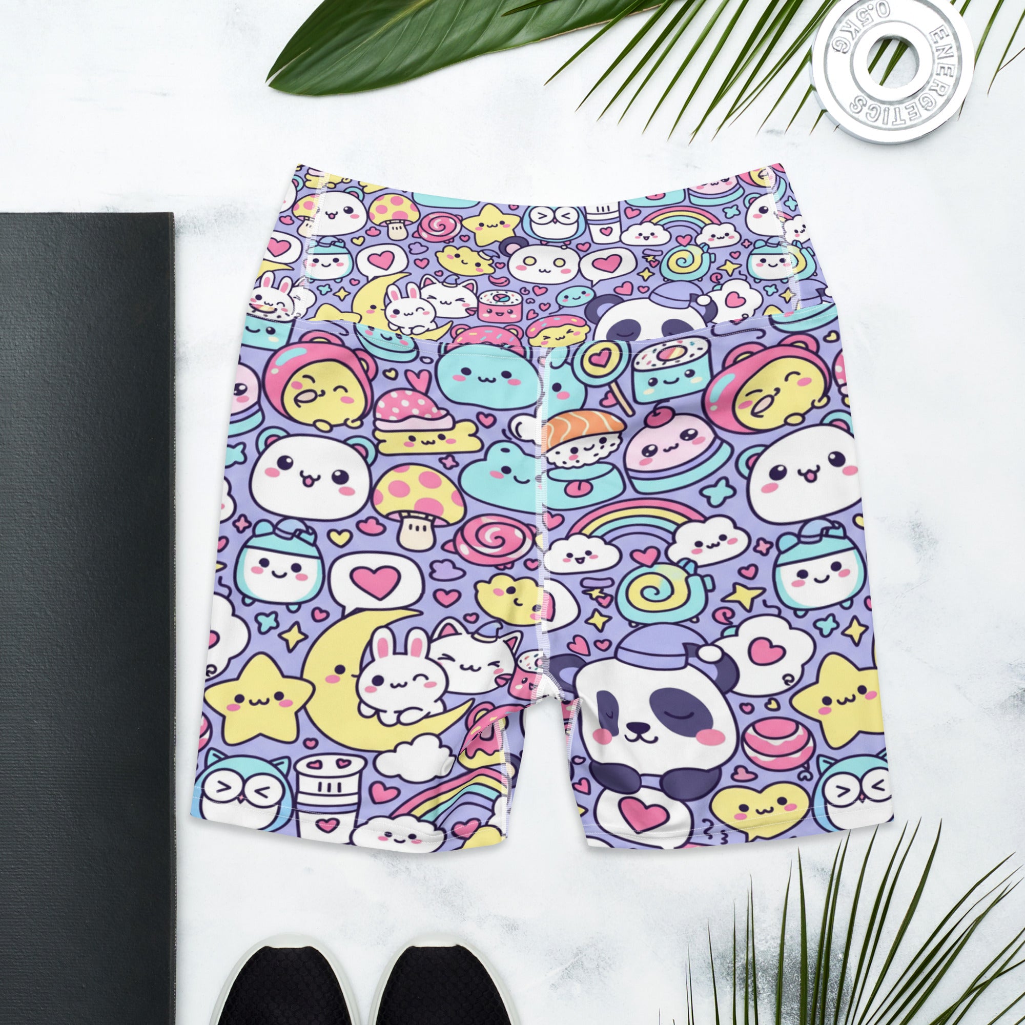 Kawaii Sleepy Time Yoga Shorts | GearBunch