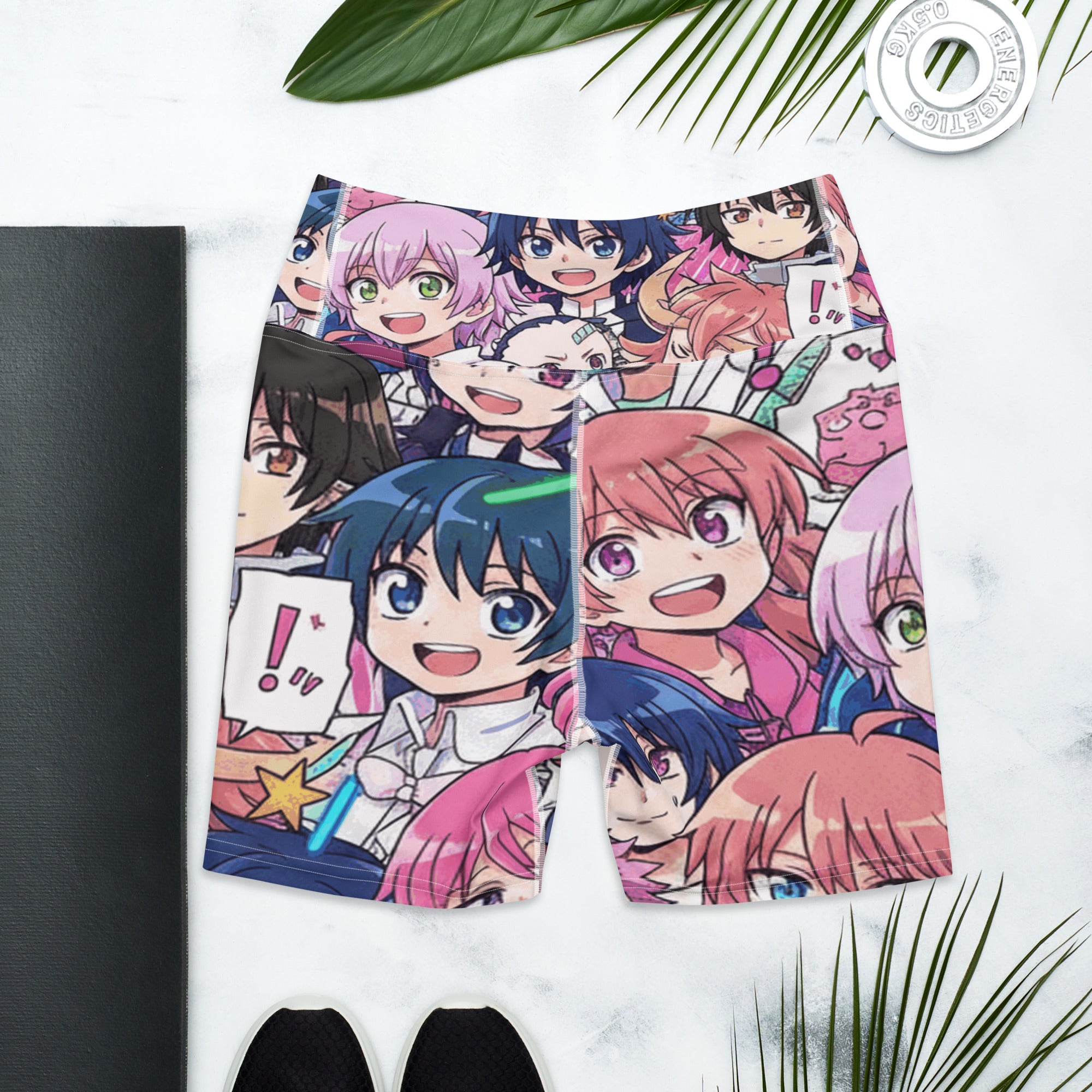 Anime Collage Sakura School Yoga Shorts | GearBunch