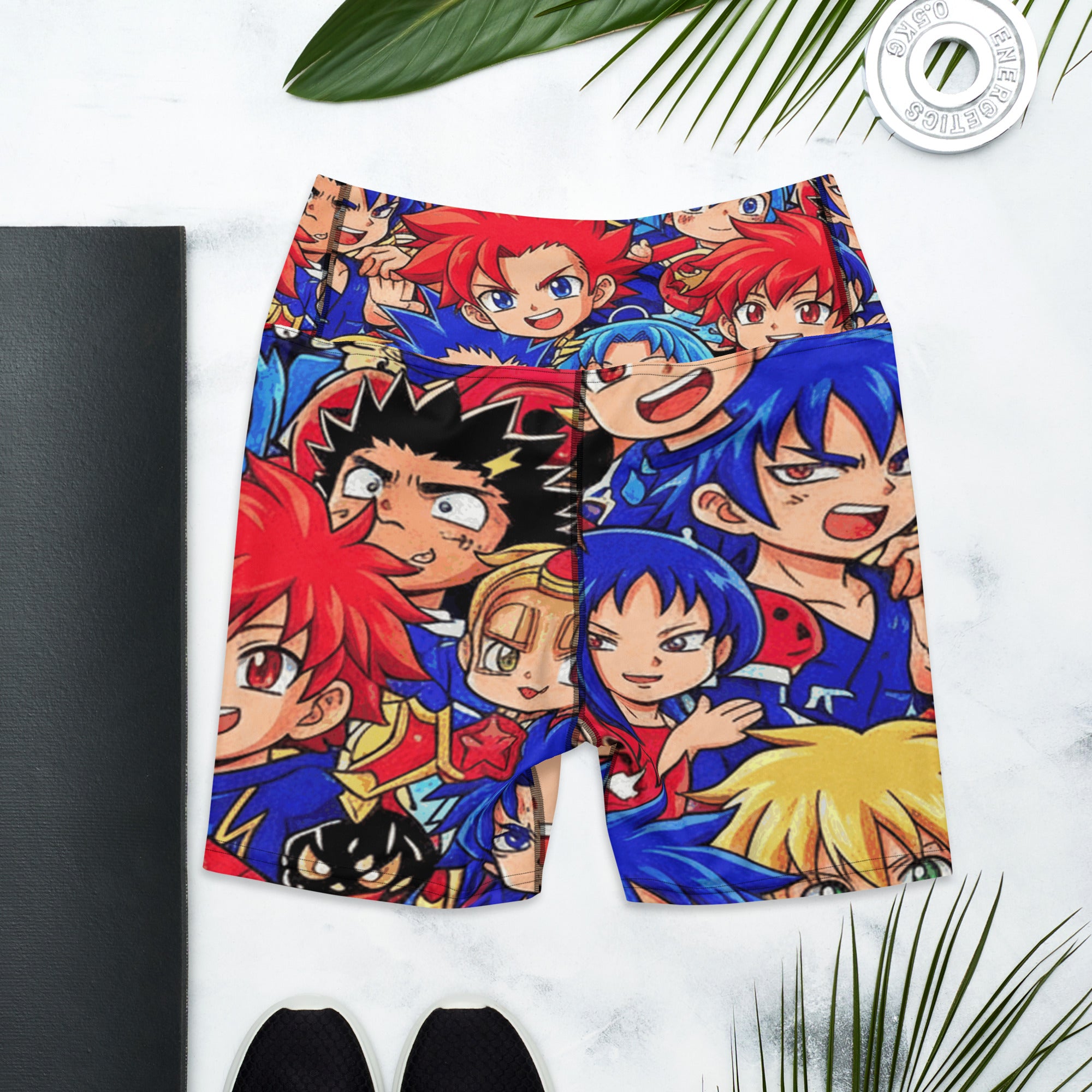 Anime Collage Street Fighter Yoga Shorts | GearBunch