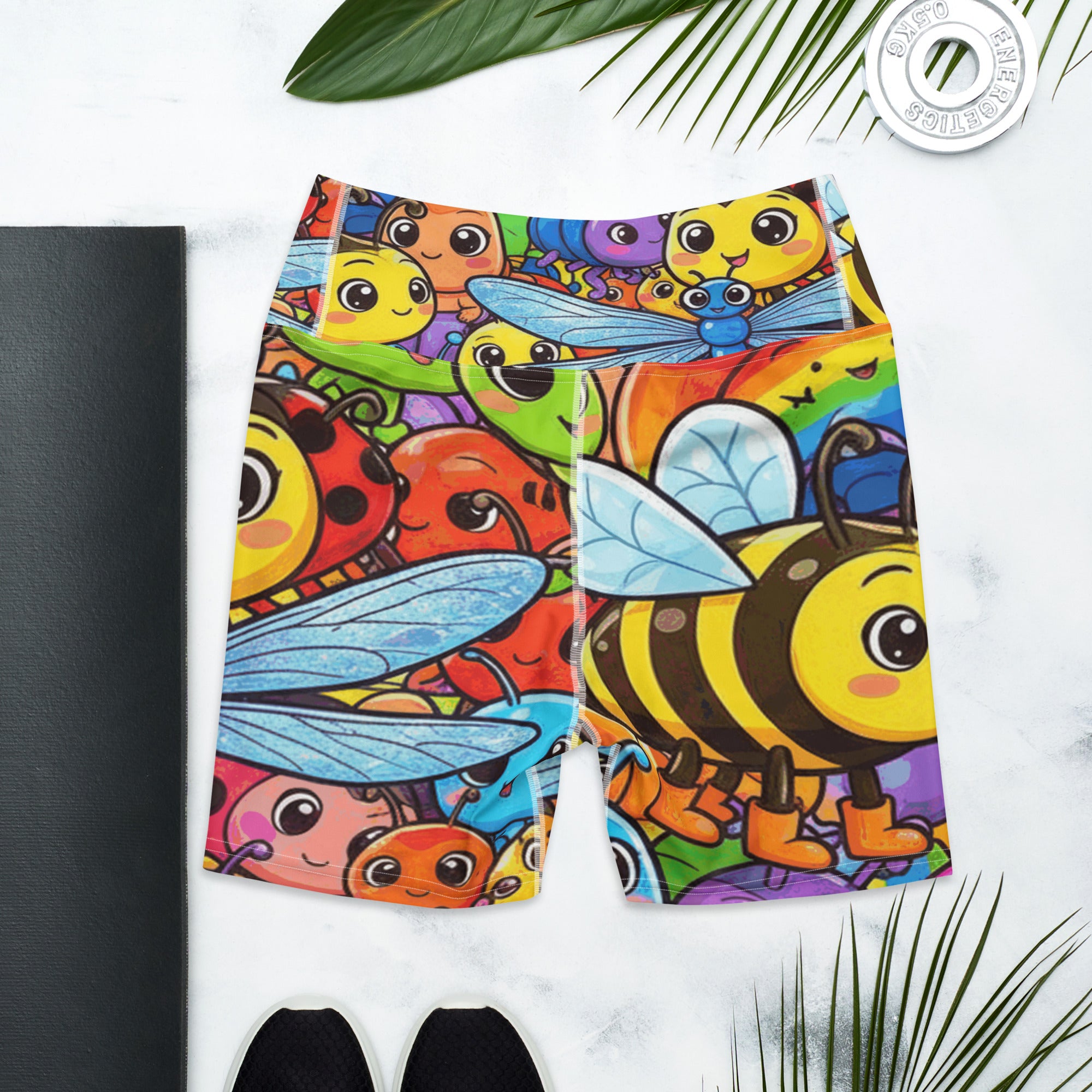 Vibrant Bug Life Yoga Shorts | GearBunch