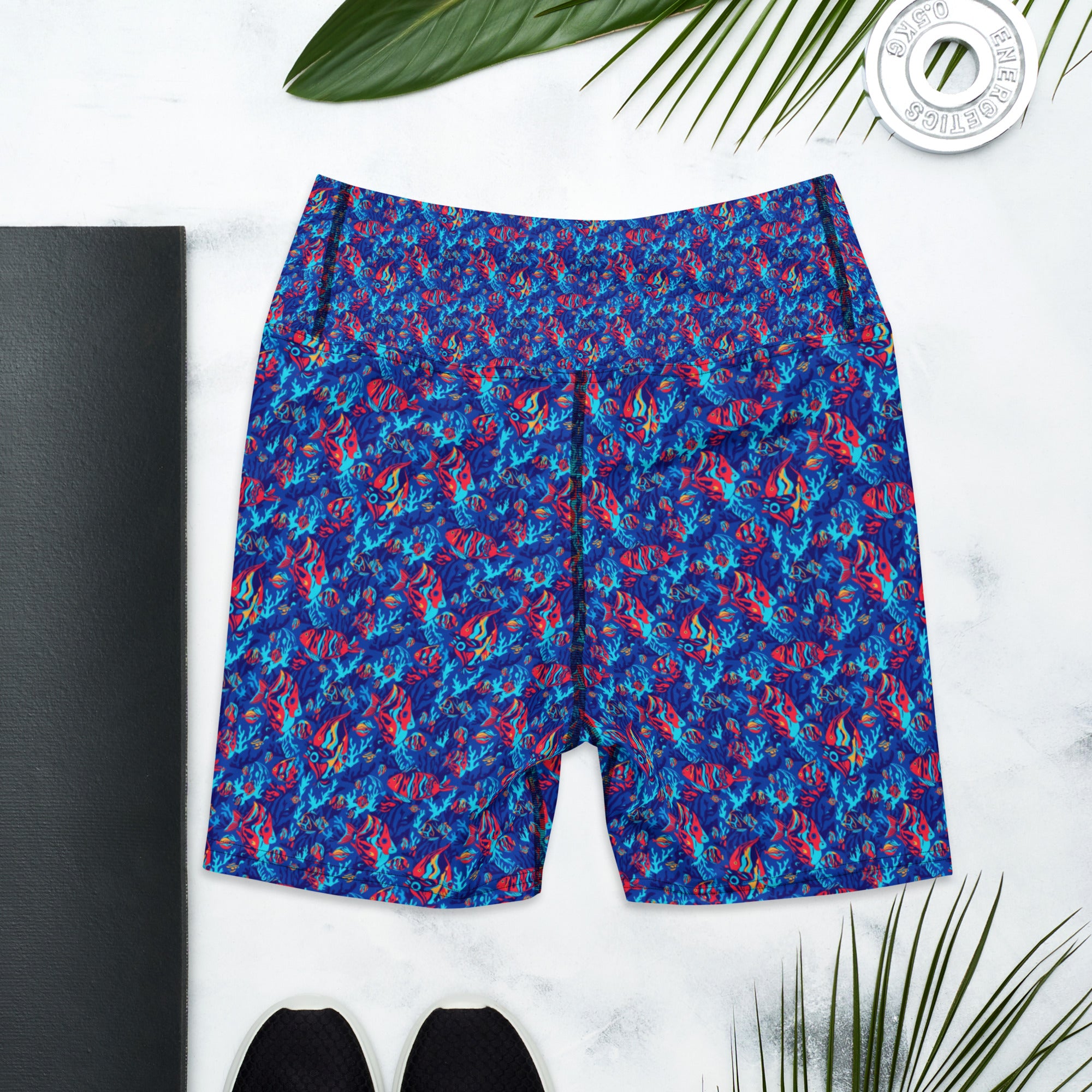 Colorful Tropical Fishes Yoga Shorts | GearBunch