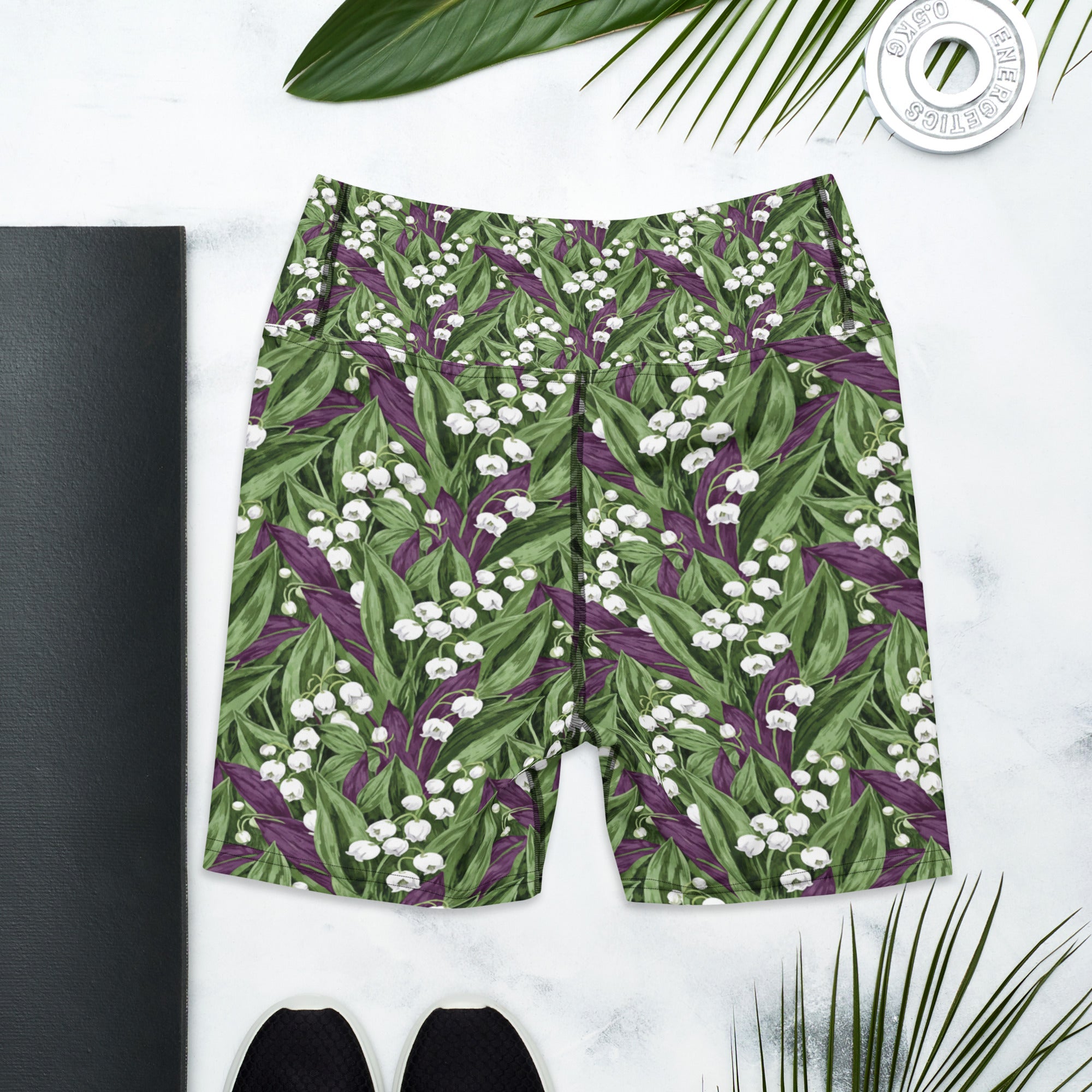 Lily of the Valley Yoga Shorts | GearBunch