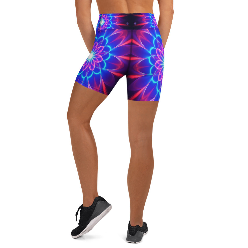 Psychedelic Supernova Yoga Shorts | GearBunch