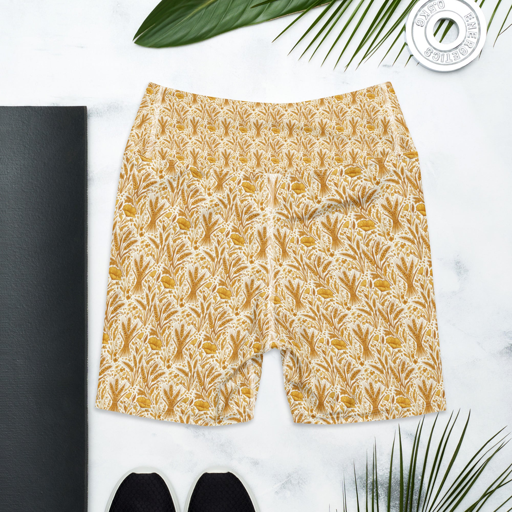 Wheat Field Harvest Yoga Shorts | GearBunch