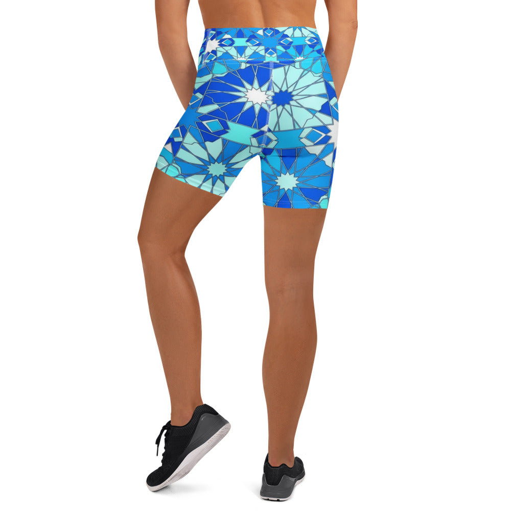 Zellige Arctic Yoga Shorts | GearBunch