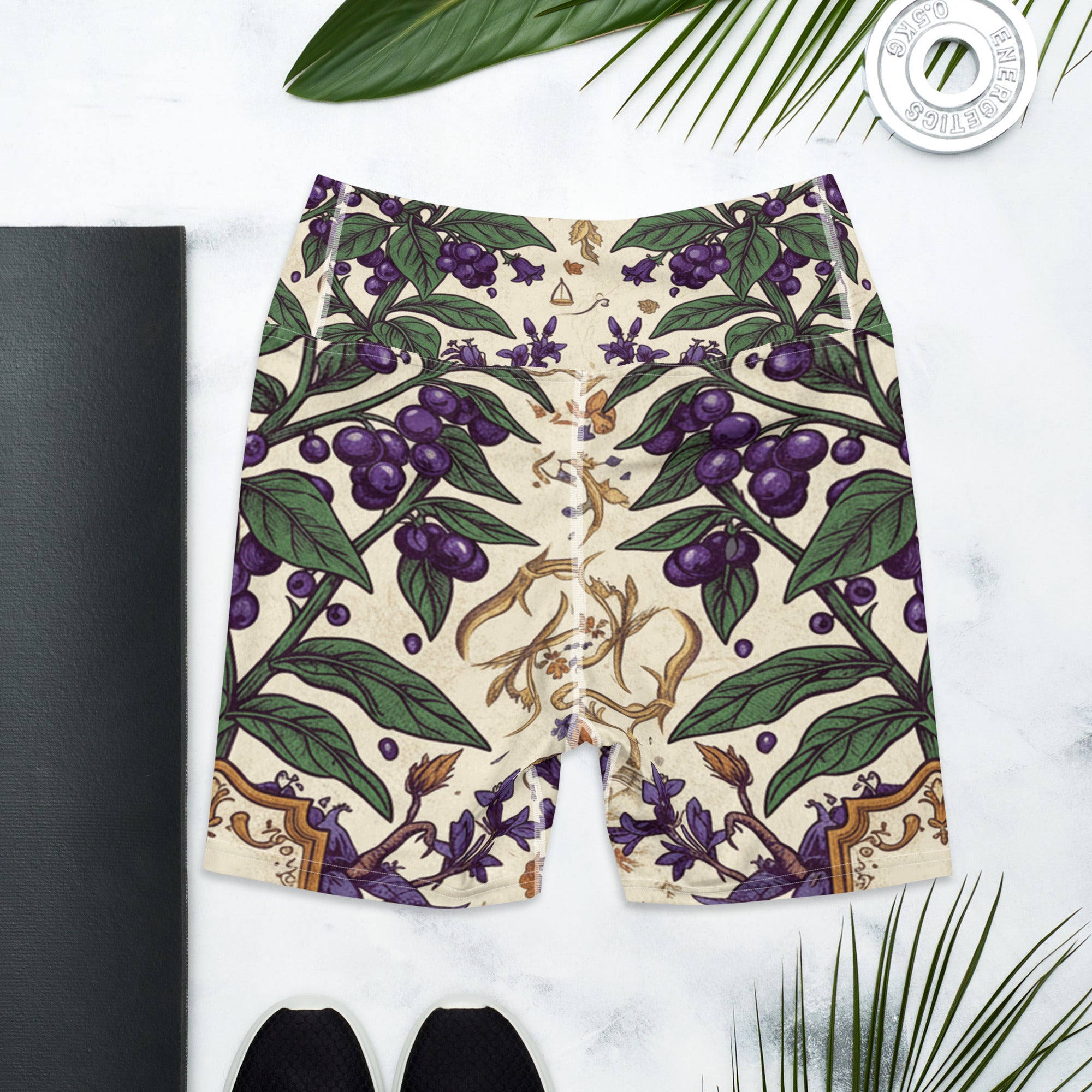 Belladonna Poison Garden Yoga Shorts | GearBunch