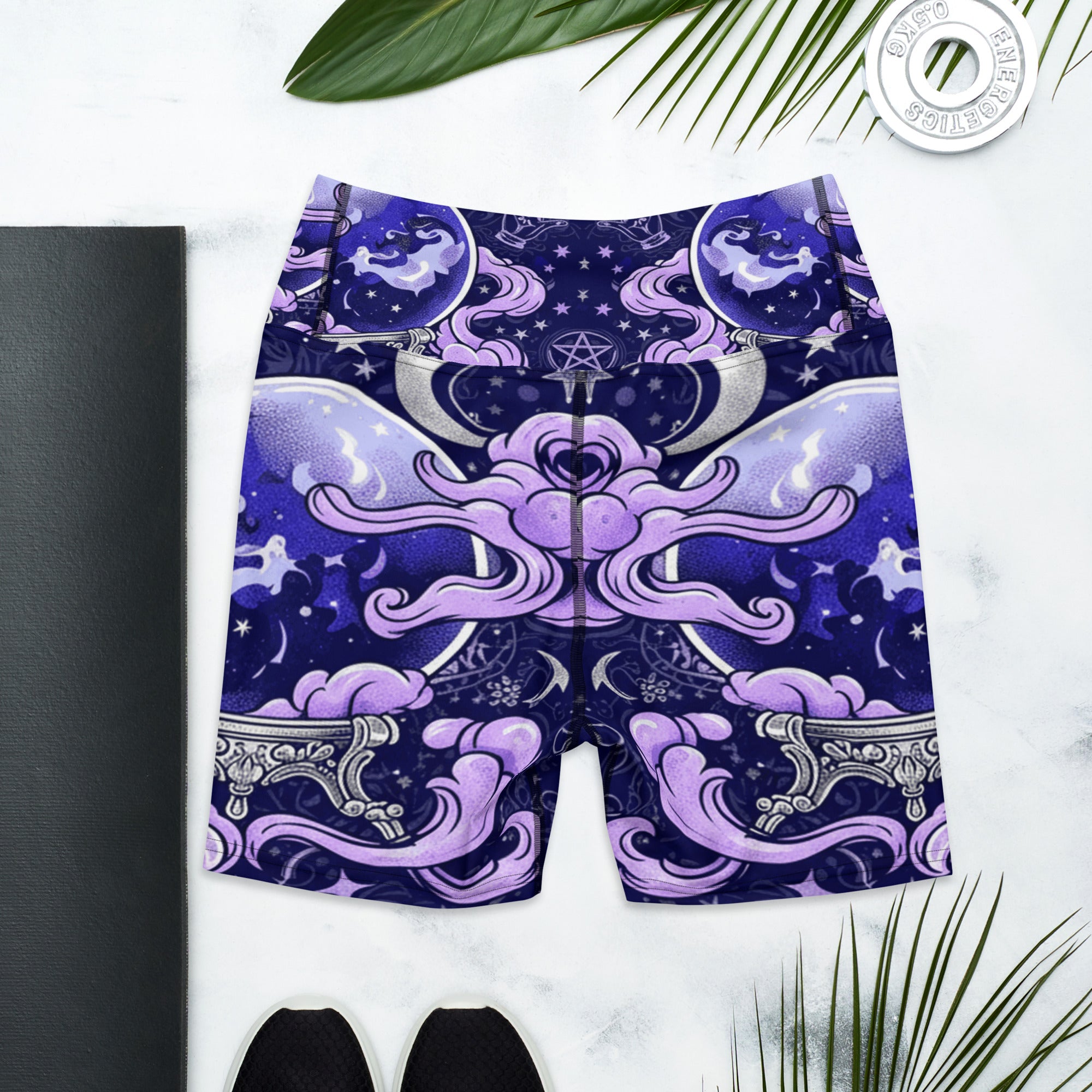 Crystal Ball Smoke Magic Yoga Shorts | GearBunch
