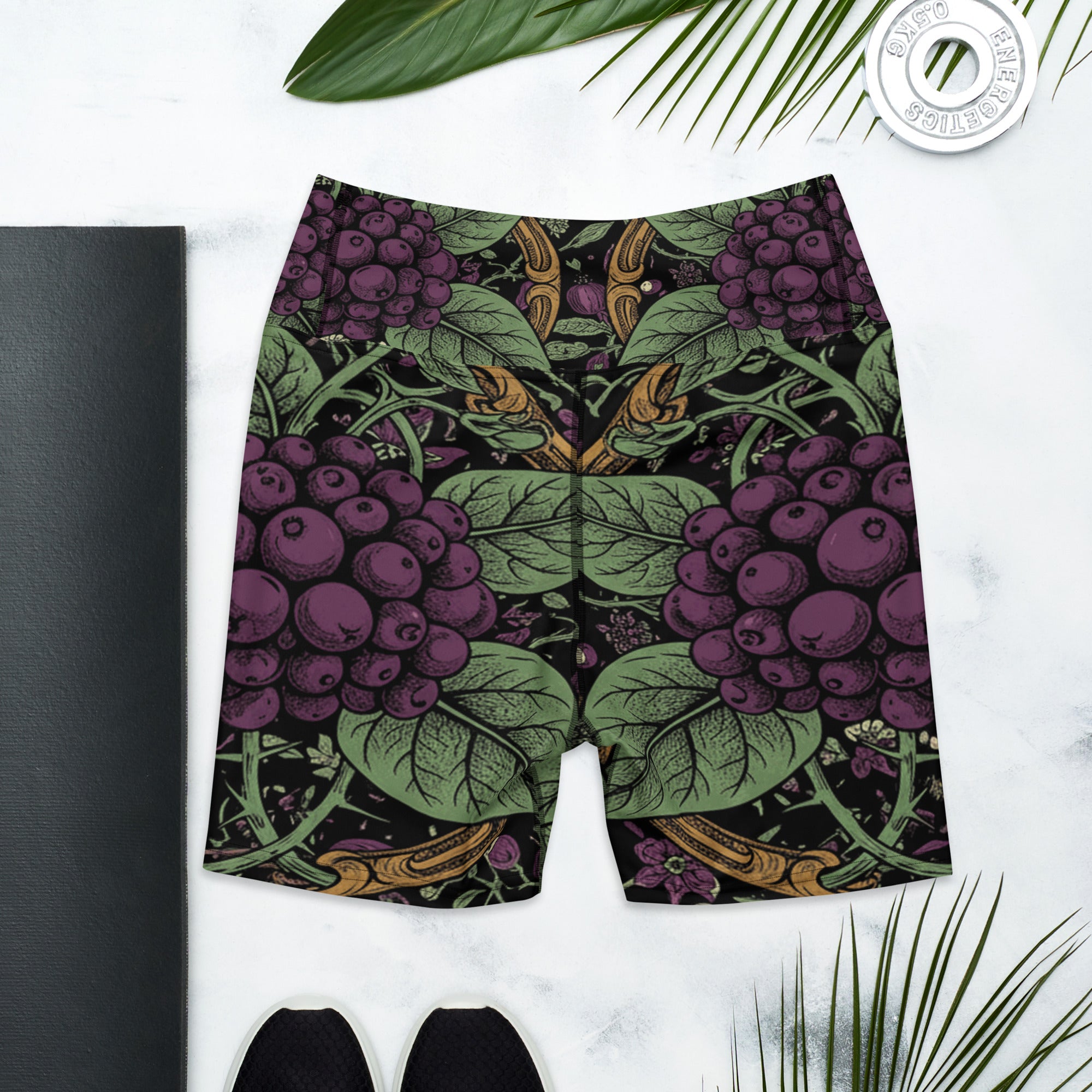 Deadly Nightshade Yoga Shorts | GearBunch