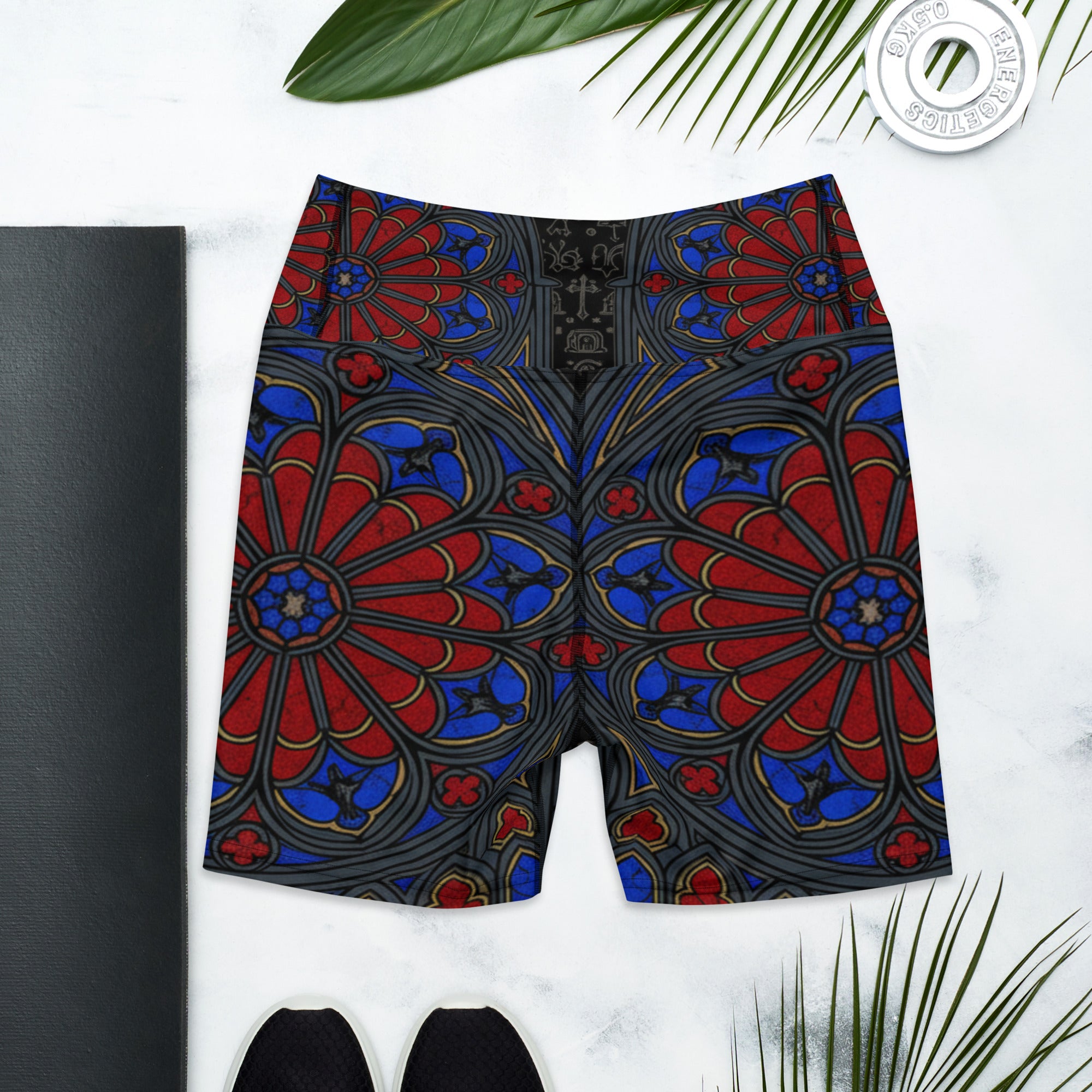 Gothic Cathedral Yoga Shorts | GearBunch