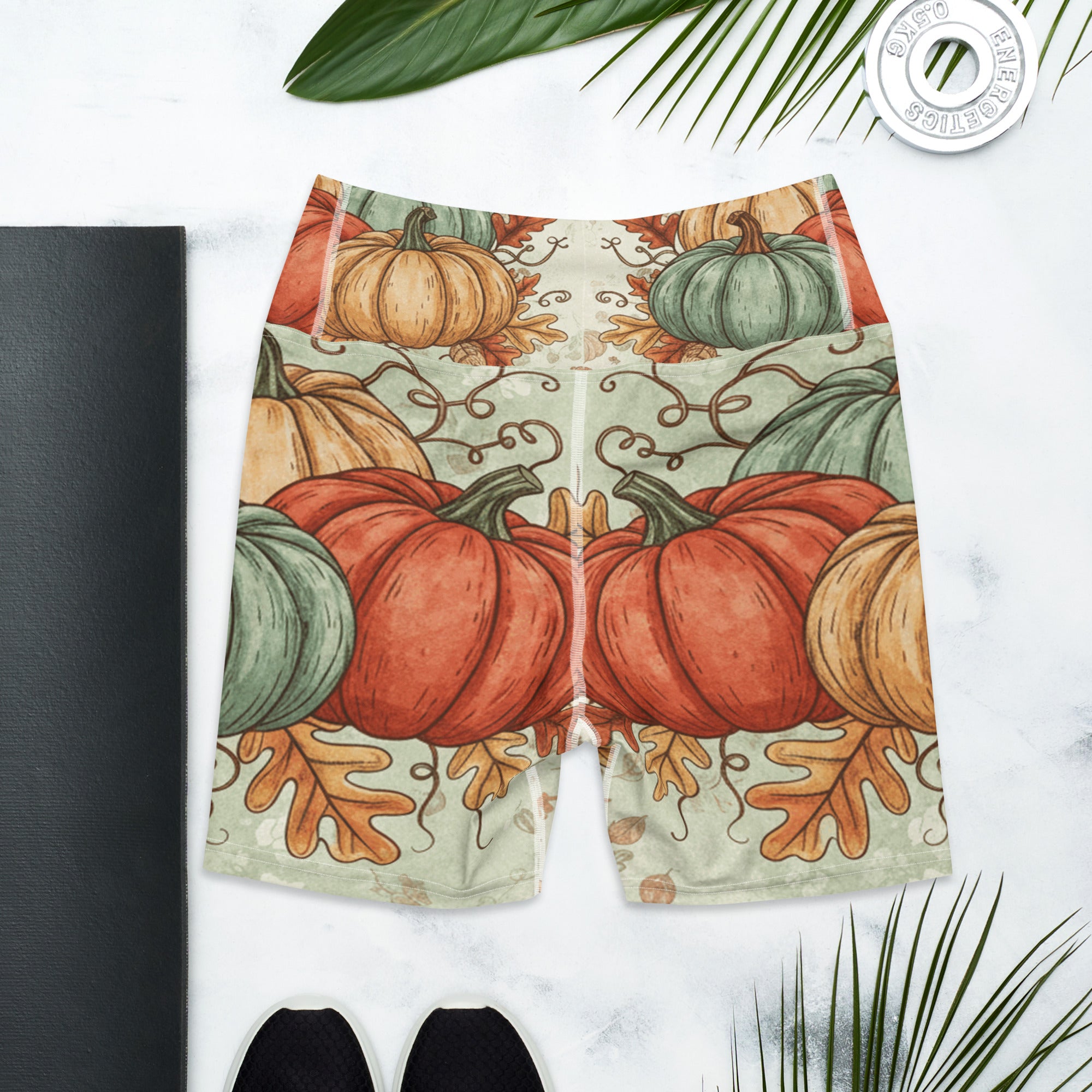 Heirloom Pumpkin Patch Yoga Shorts | GearBunch