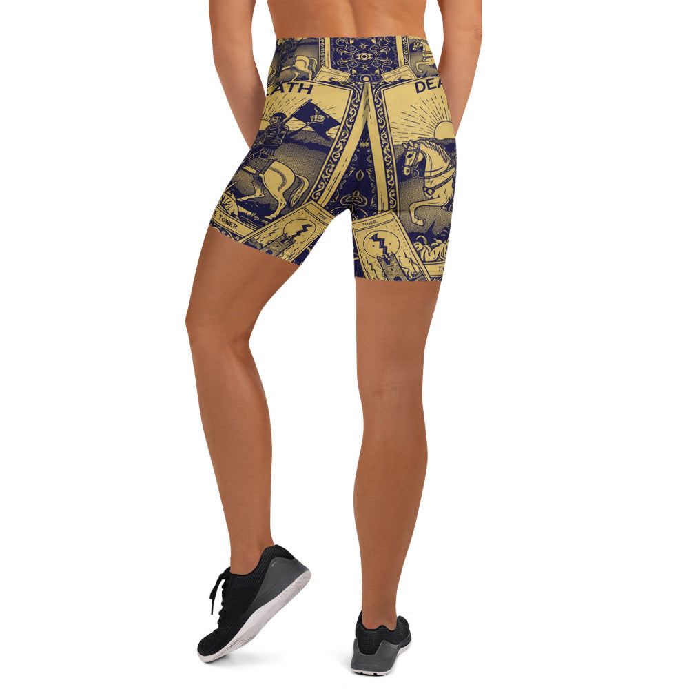Tarot Card Major Arcana Yoga Shorts | GearBunch