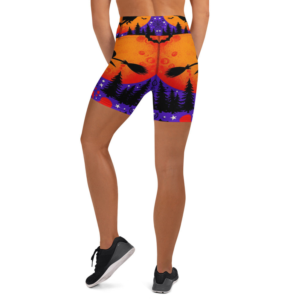 Witching Hour Cauldron Yoga Shorts | GearBunch