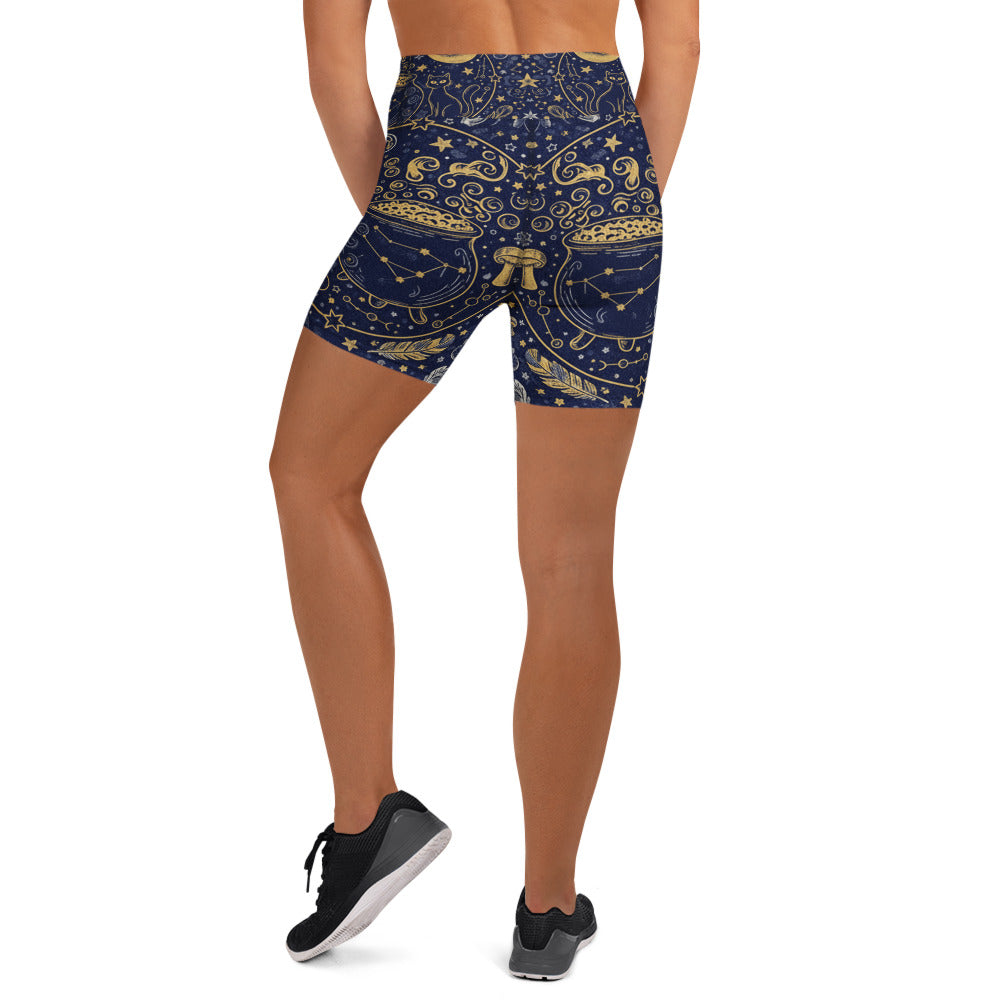 Witching Hour Constellation Yoga Shorts | GearBunch