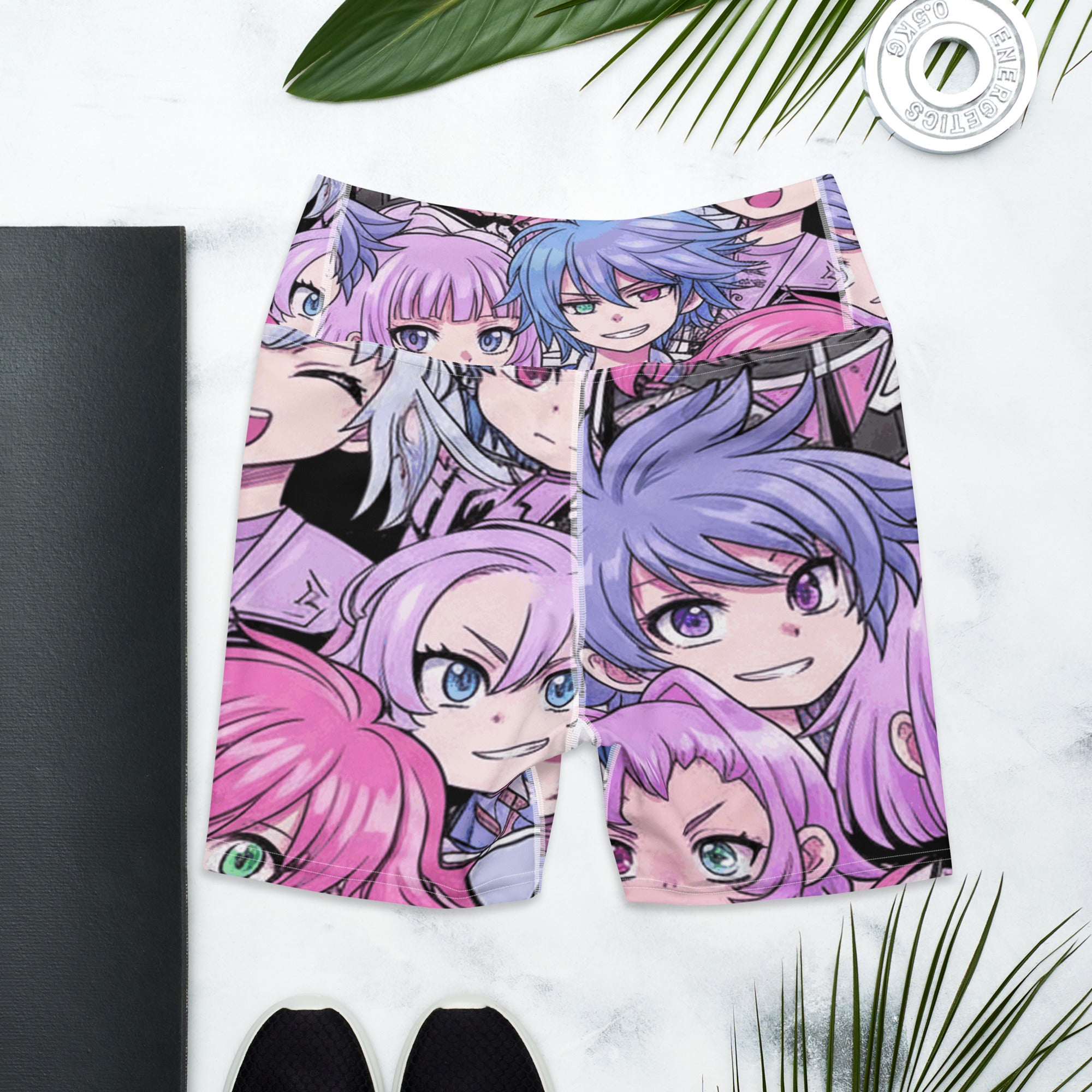 Anime Collage Kawaii Goth Yoga Shorts | GearBunch