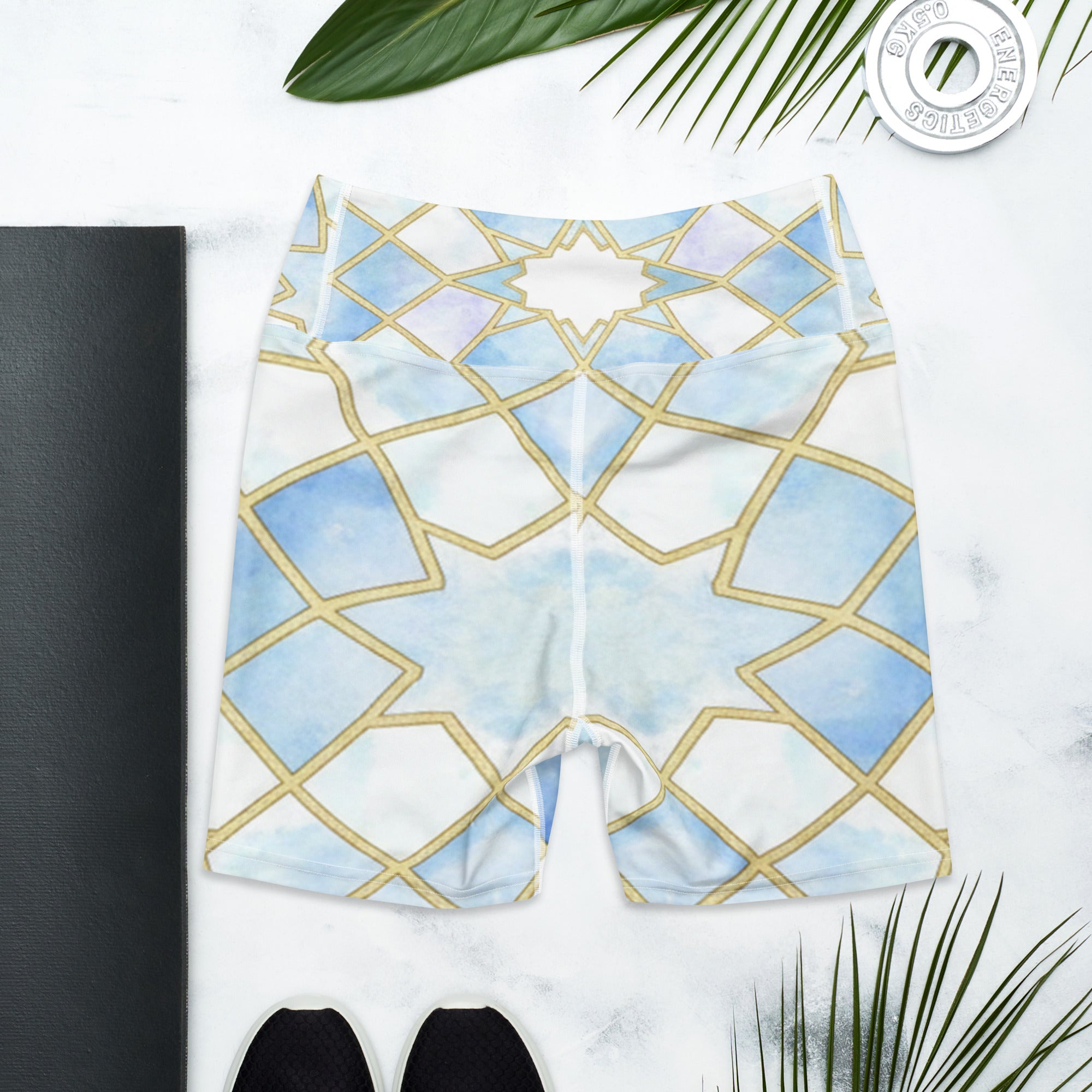 Ice Crystal Yoga Shorts | GearBunch
