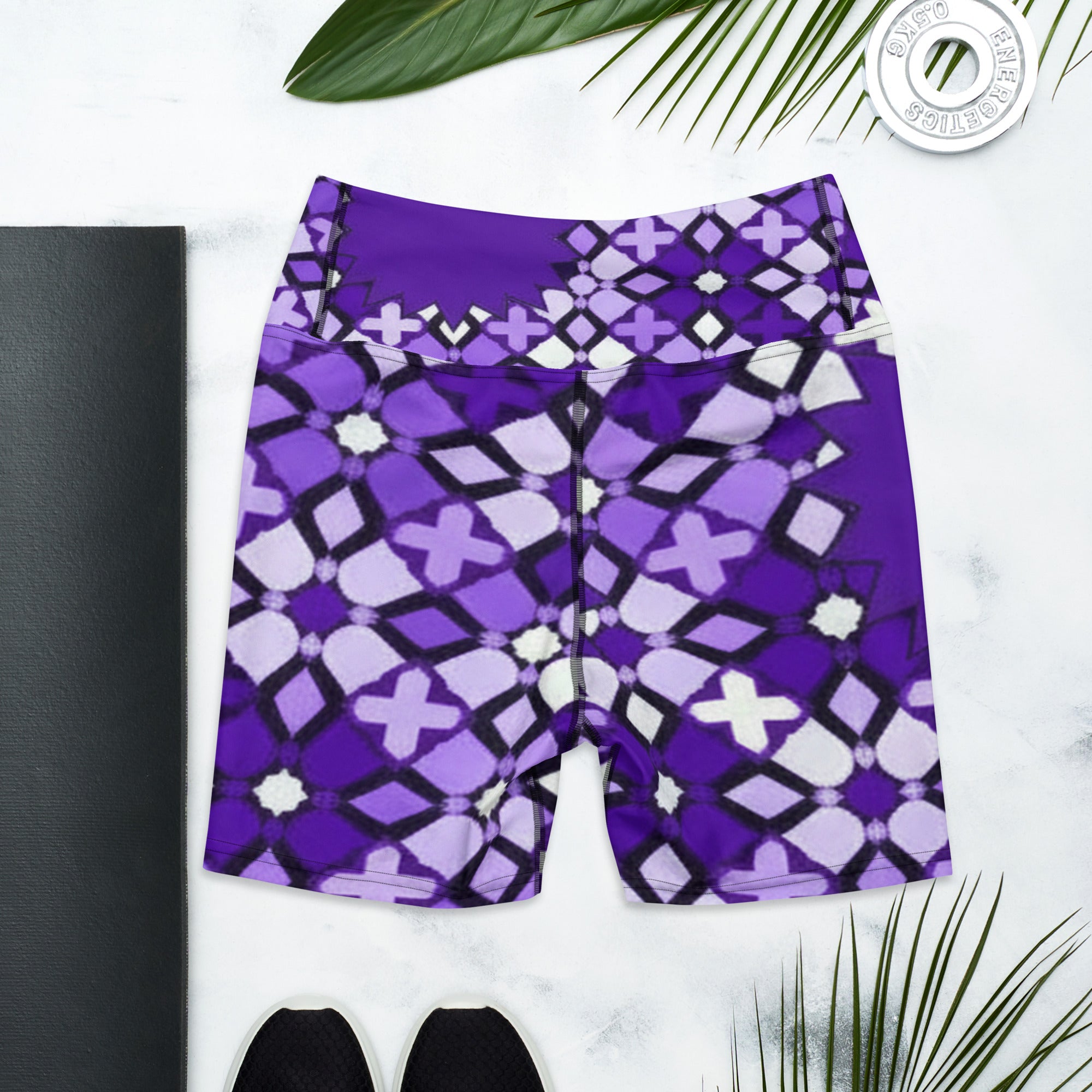 Zellige Amethyst Yoga Shorts | GearBunch
