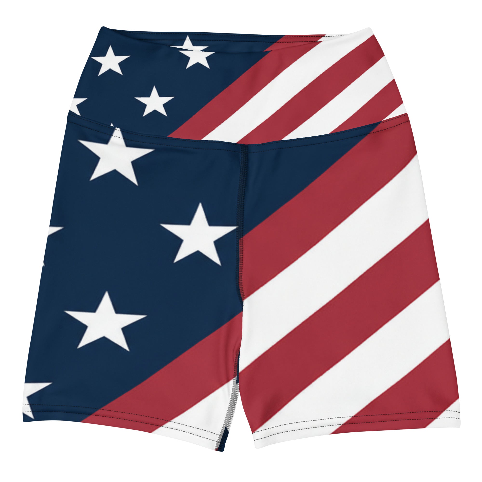 American Stars Diagonal Yoga Shorts | GearBunch