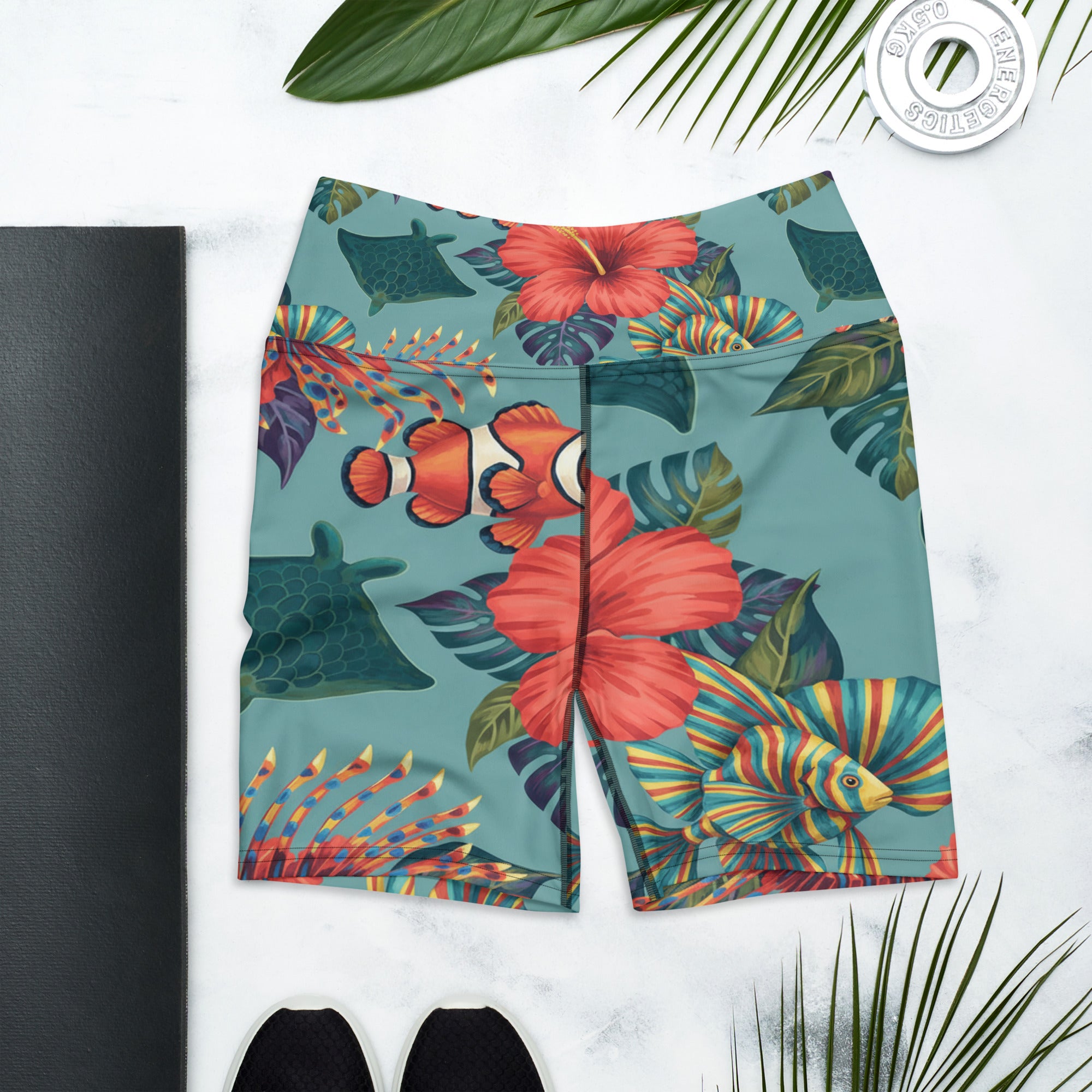Tropical Fish Yoga Shorts | GearBunch