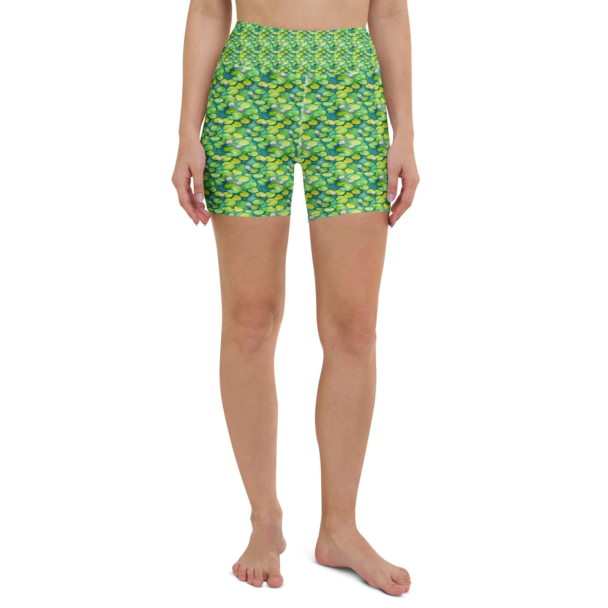 Monet Water Lilies Yoga Shorts | GearBunch