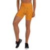 Women's fruit market still life yoga shorts front view