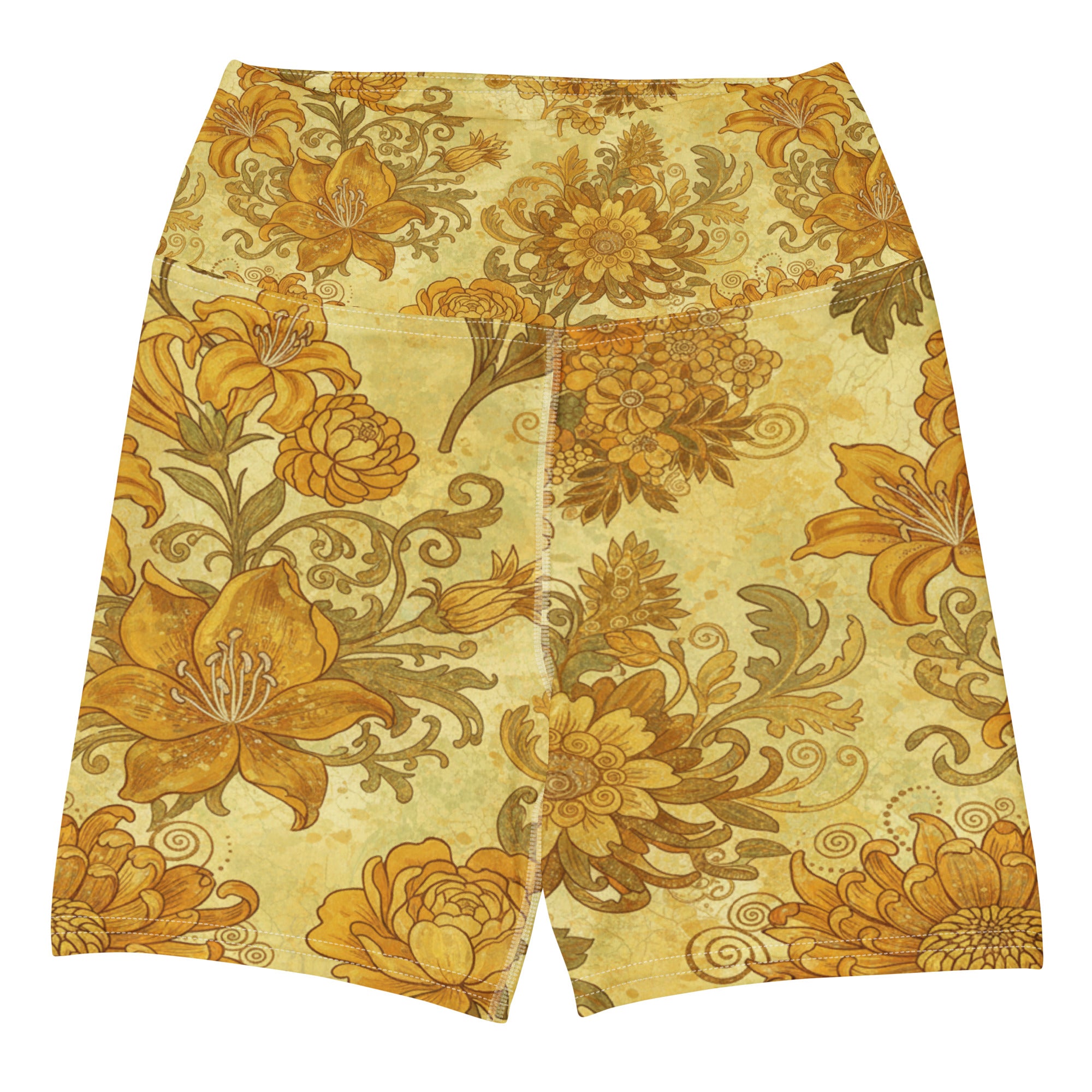Gustav Klimt Garden Yoga Shorts | GearBunch