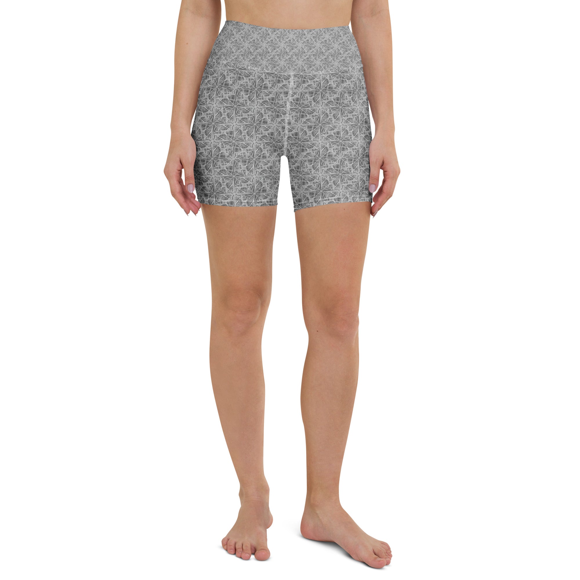 Confusion Abstract Yoga Shorts | GearBunch