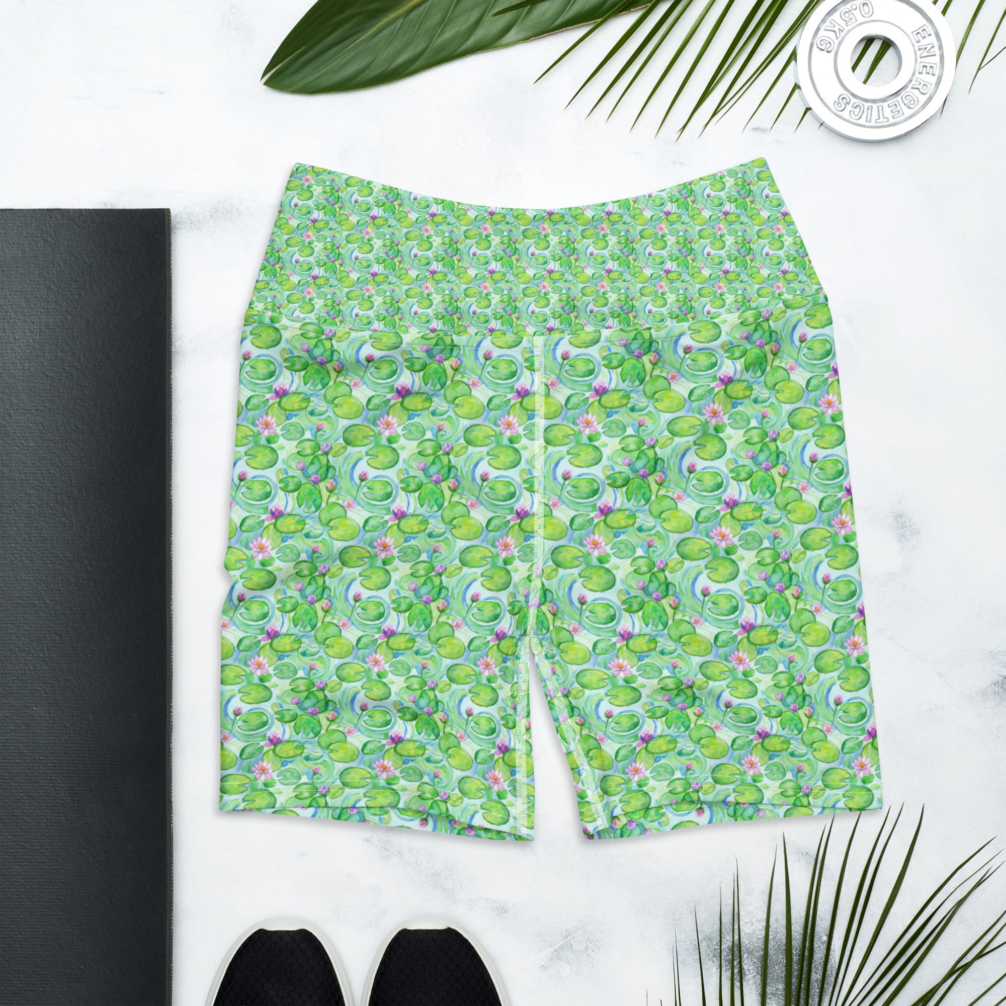Claude Monet Water Lilies Yoga Shorts | GearBunch