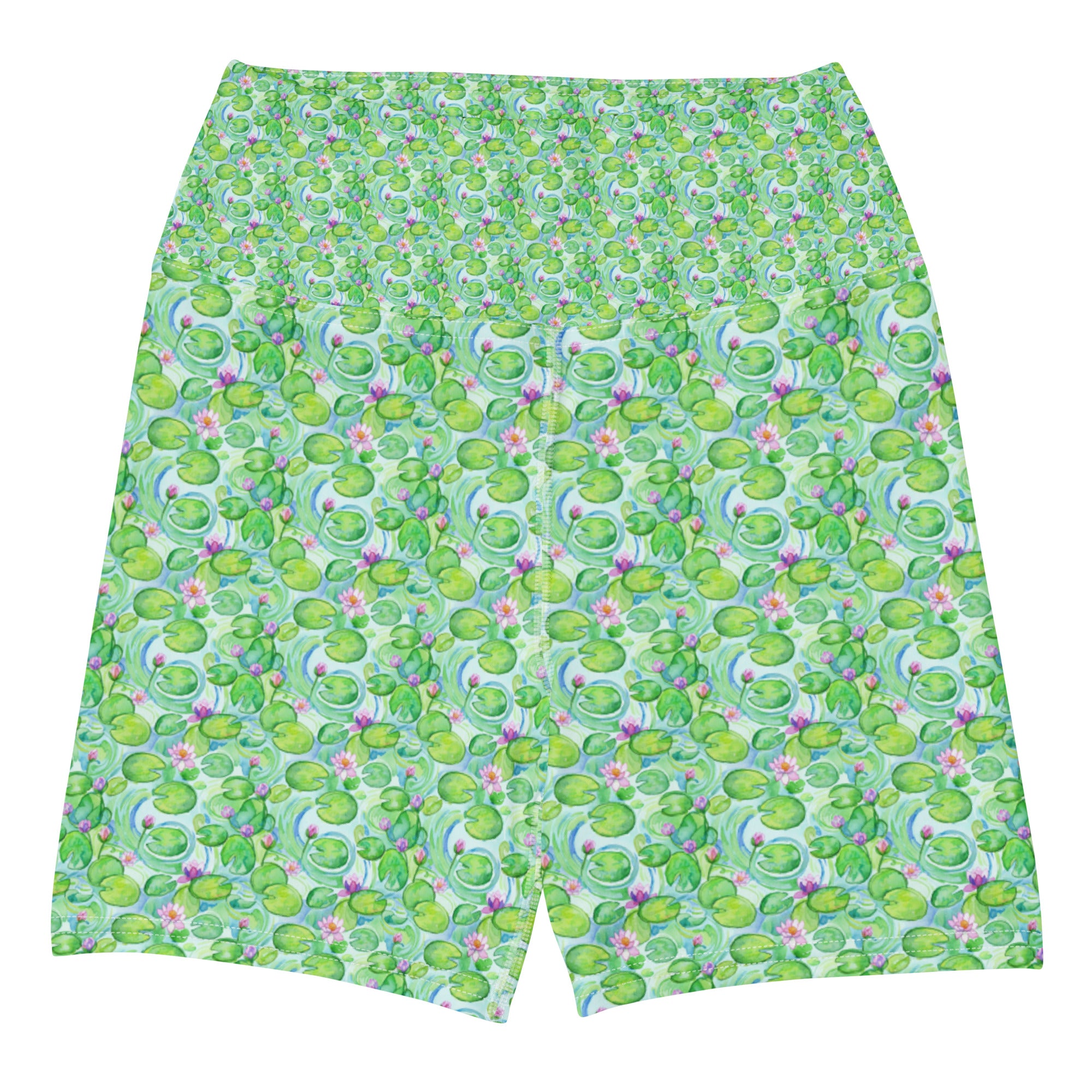 Claude Monet Water Lilies Yoga Shorts | GearBunch