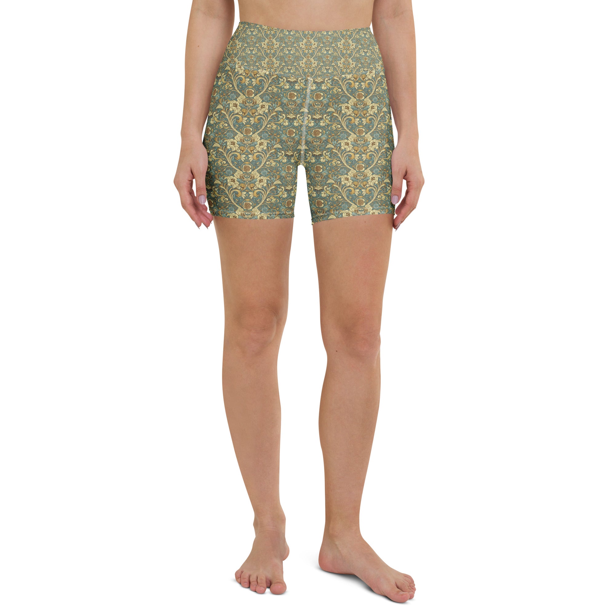 Art Nouveau Fairytale Yoga Shorts | GearBunch