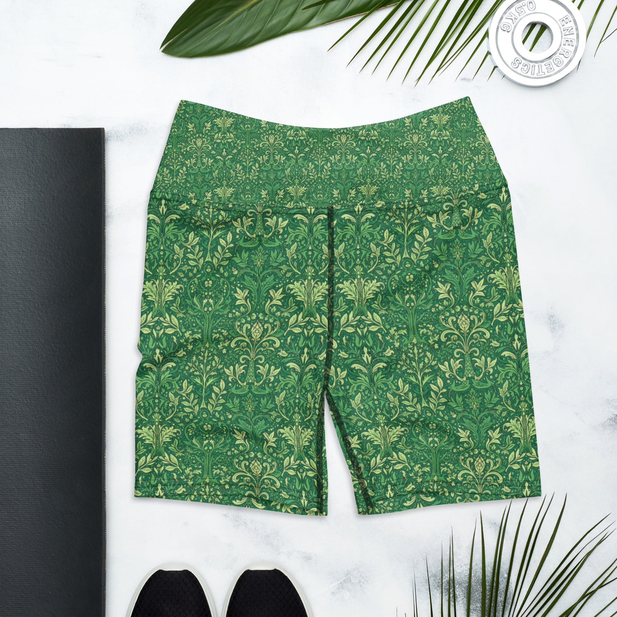 William Morris Tree Yoga Shorts | GearBunch