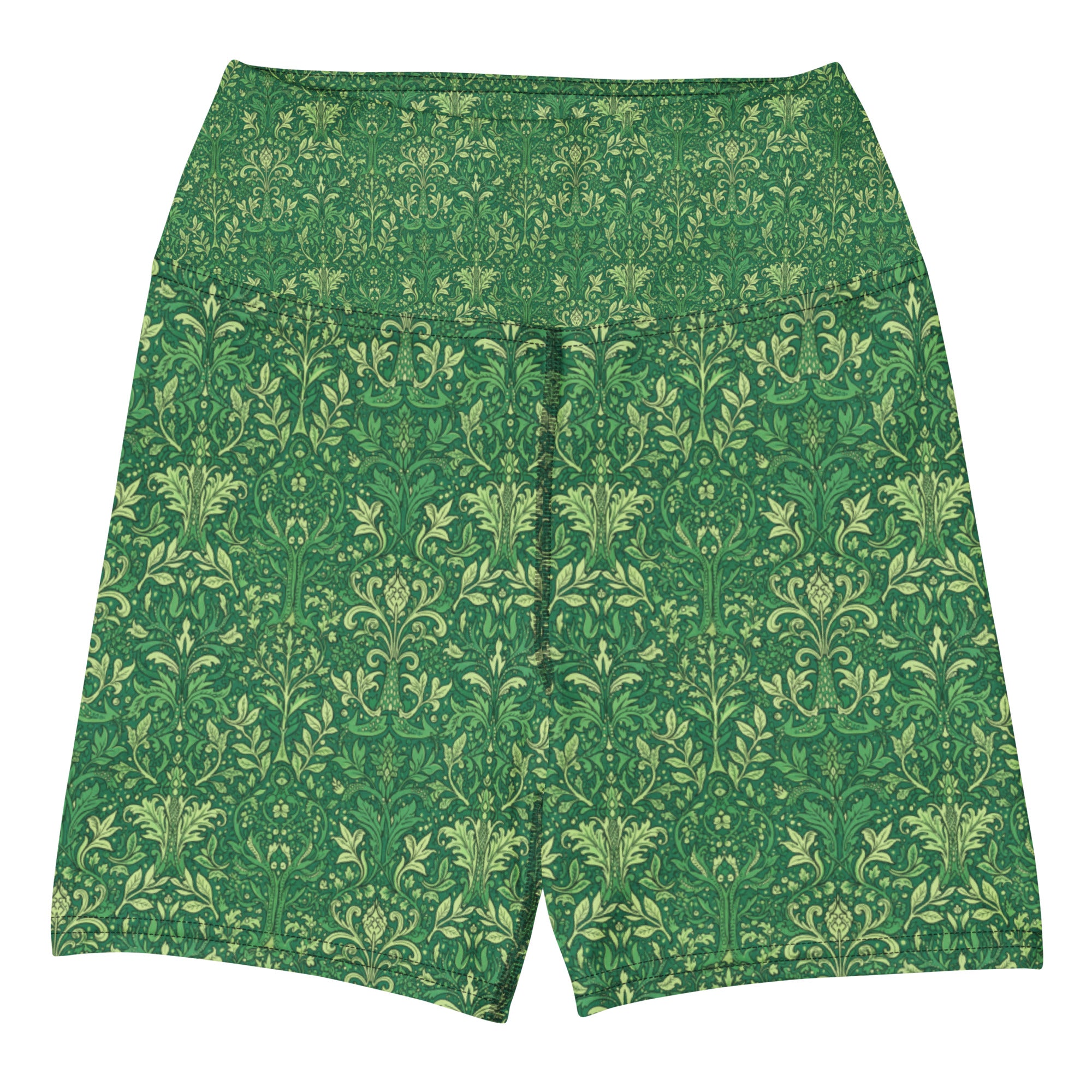 William Morris Tree Yoga Shorts | GearBunch