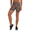 Women's vineyard and vines printed yoga shorts front view