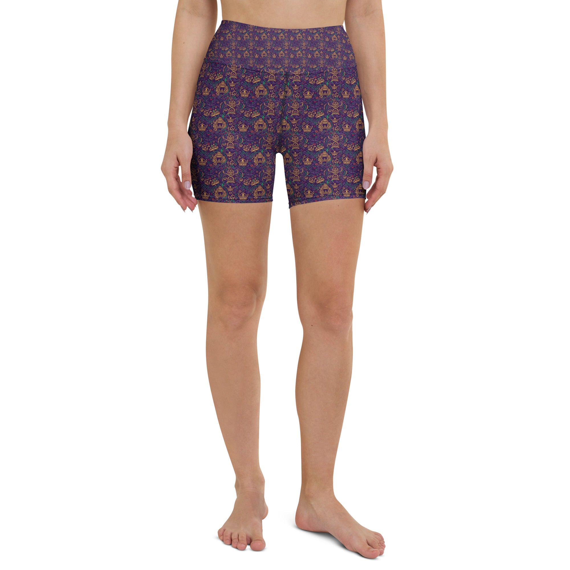 Crown of Glory Yoga Shorts | GearBunch