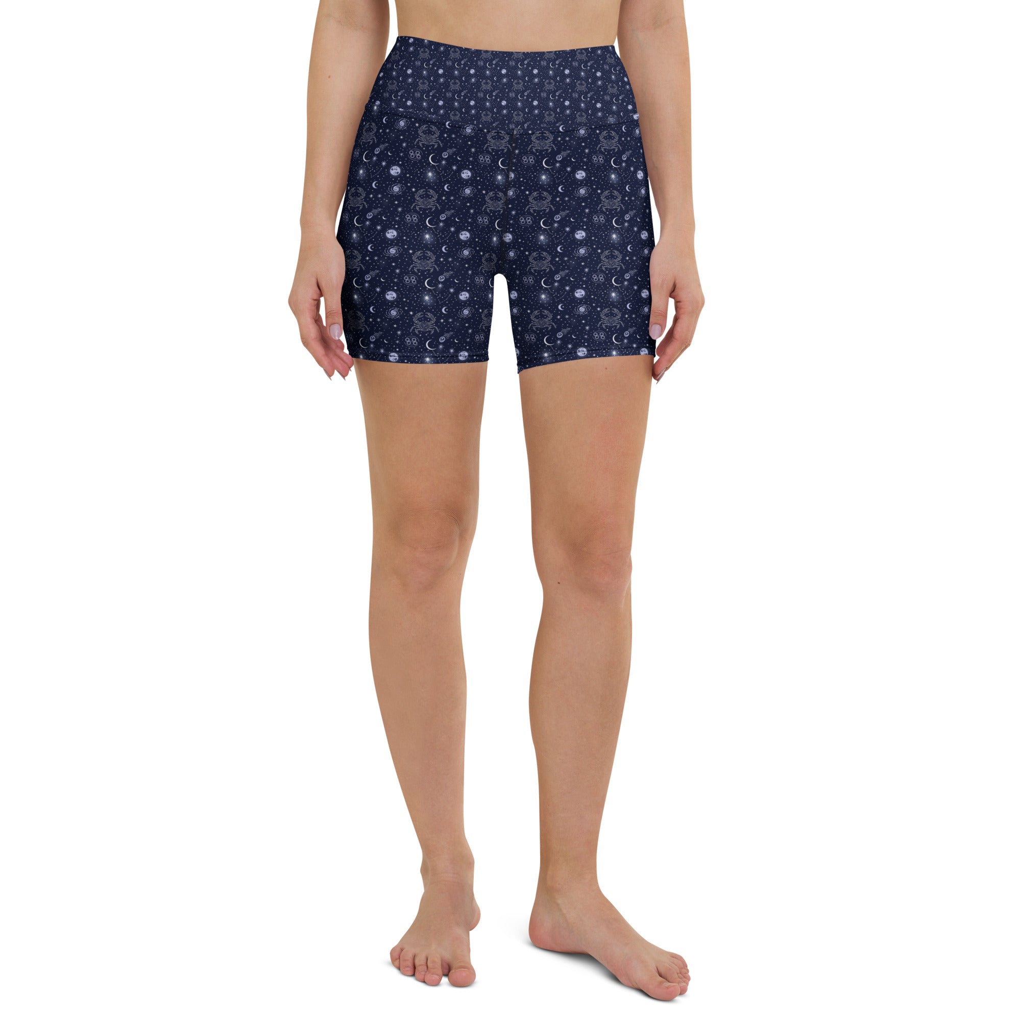 Cancer Celestial Yoga Shorts | GearBunch