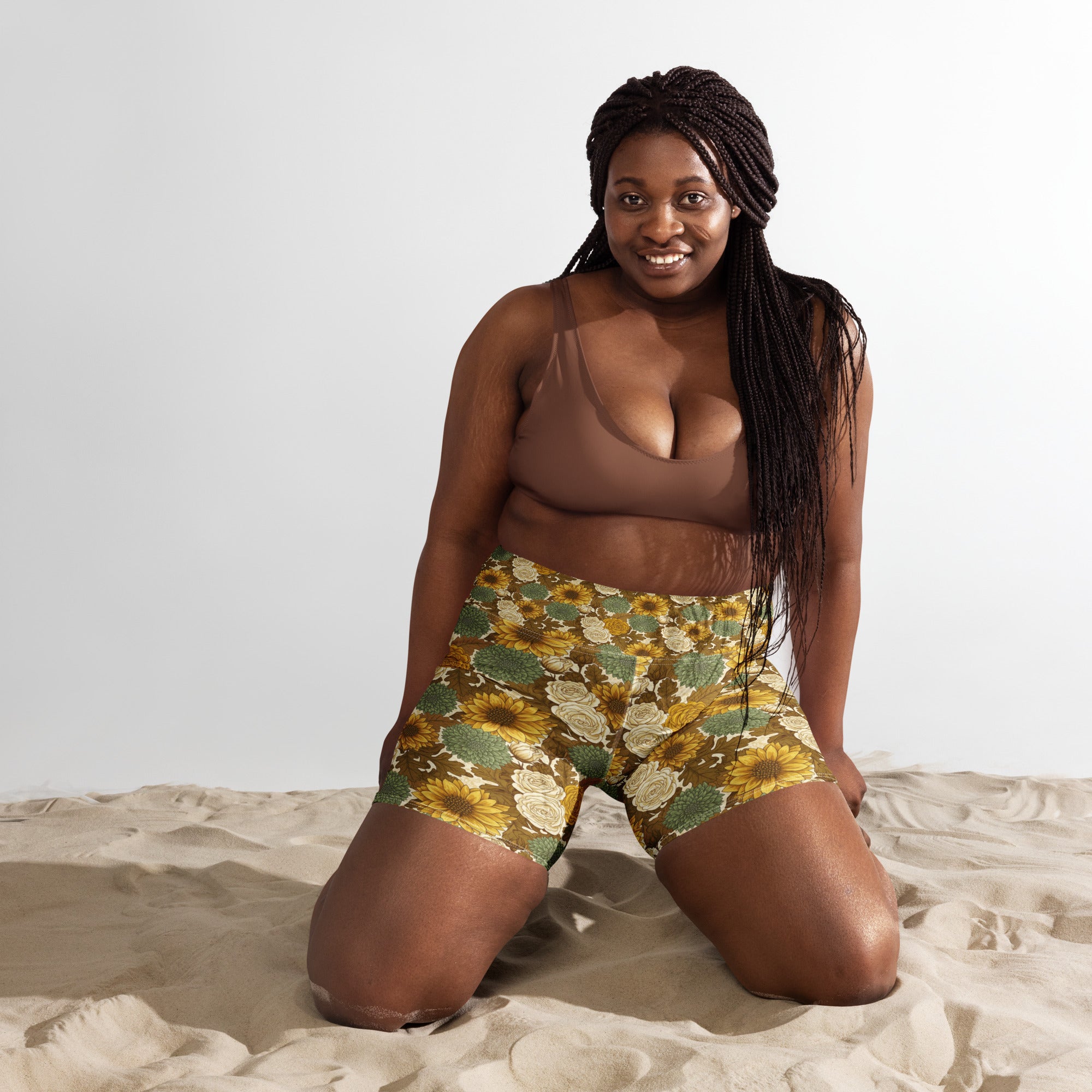 Virgo Harvest Botanical Yoga Shorts | GearBunch