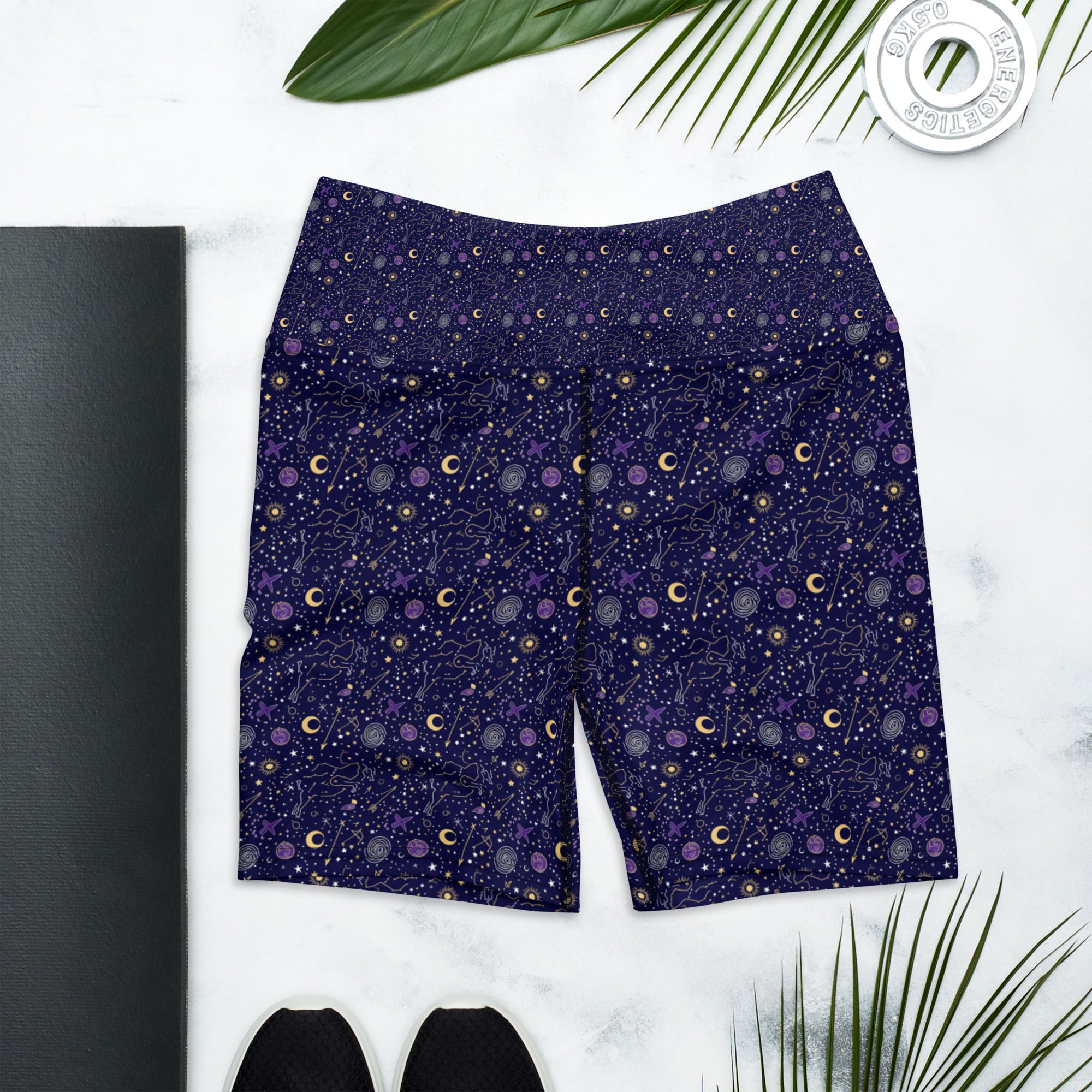 Sagittarius Celestial Yoga Shorts | GearBunch