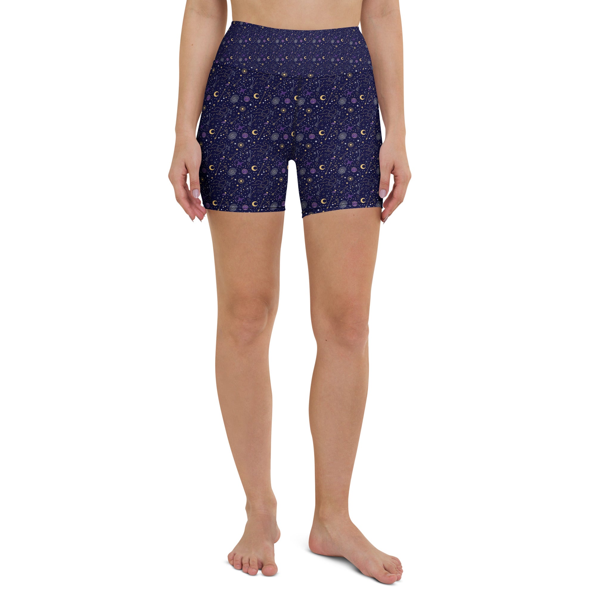 Sagittarius Celestial Yoga Shorts | GearBunch