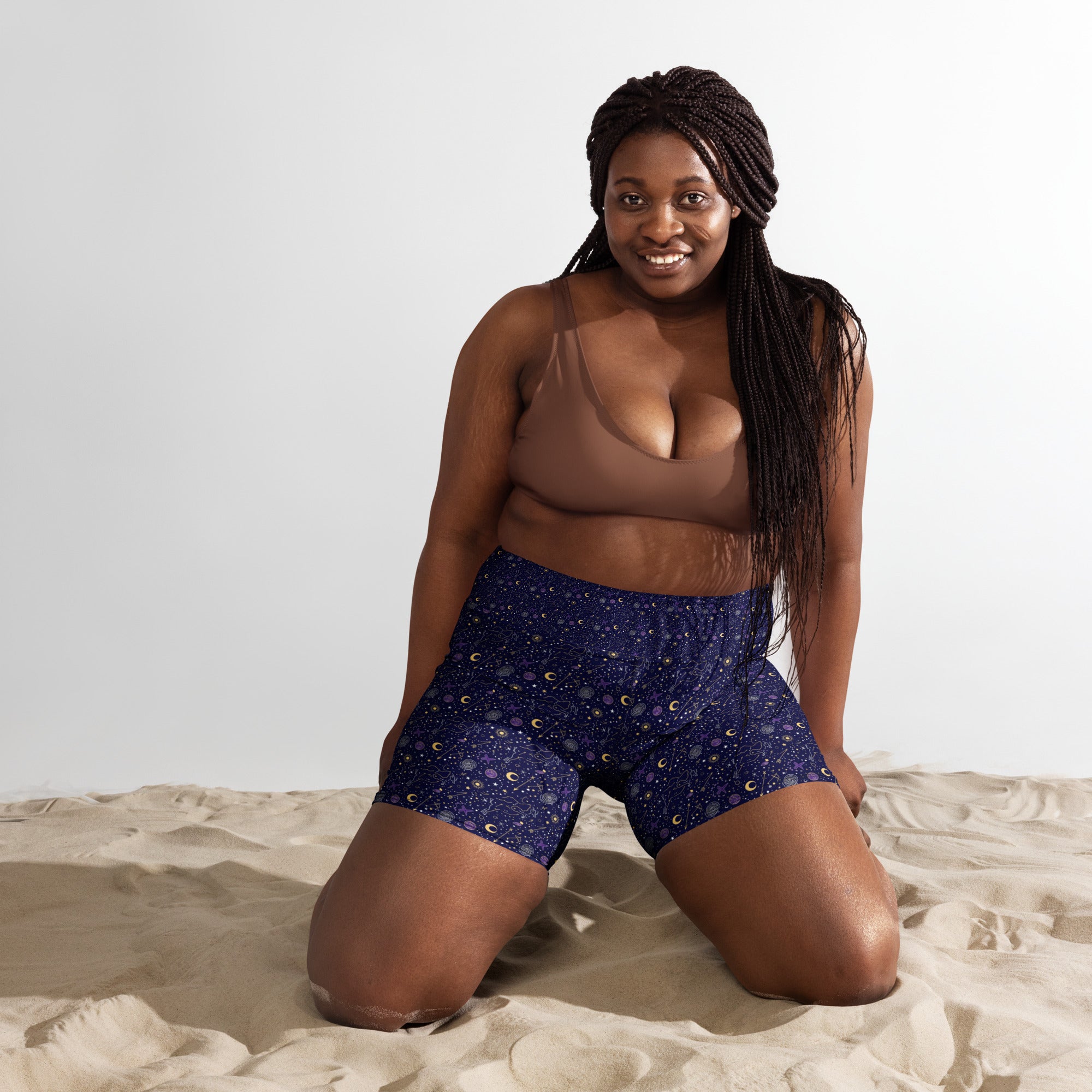 Sagittarius Celestial Yoga Shorts | GearBunch