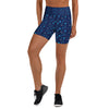 Women's aquarius celestial printed yoga shorts front view