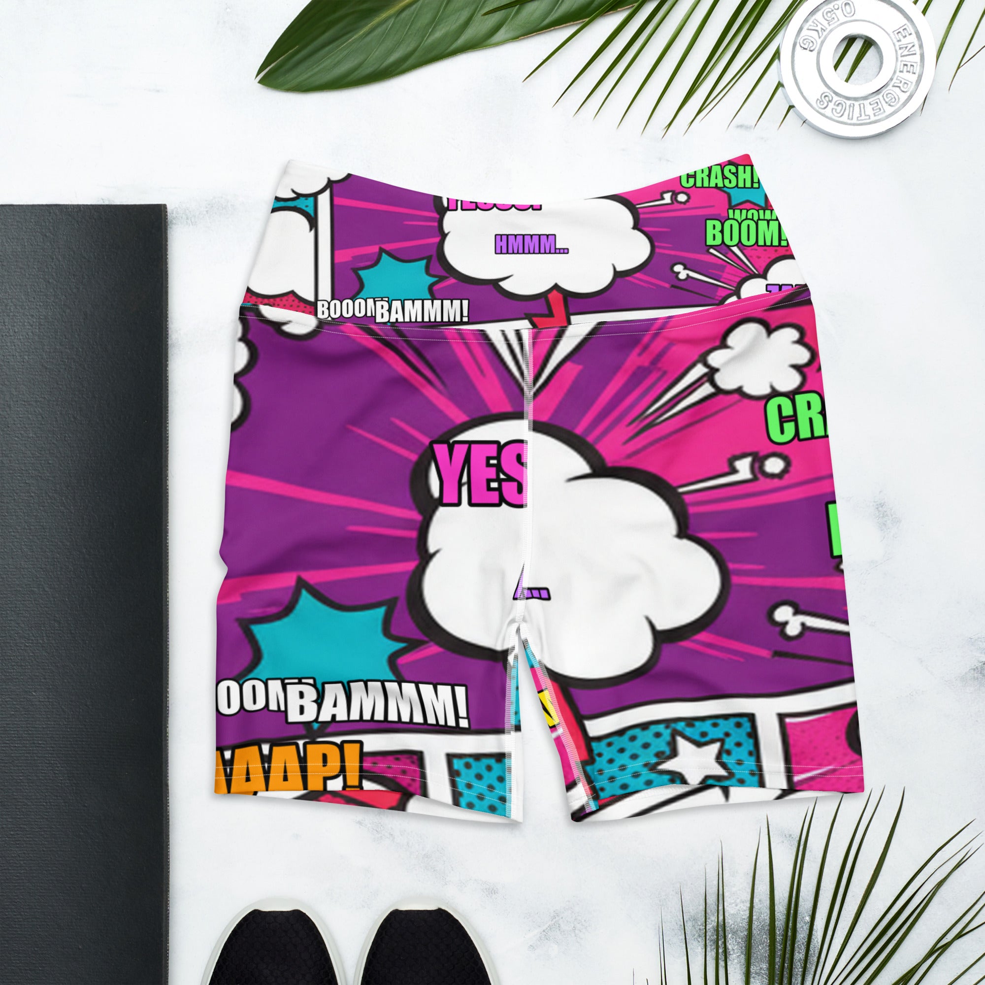 Comic Strip Roller Derby Yoga Shorts | GearBunch