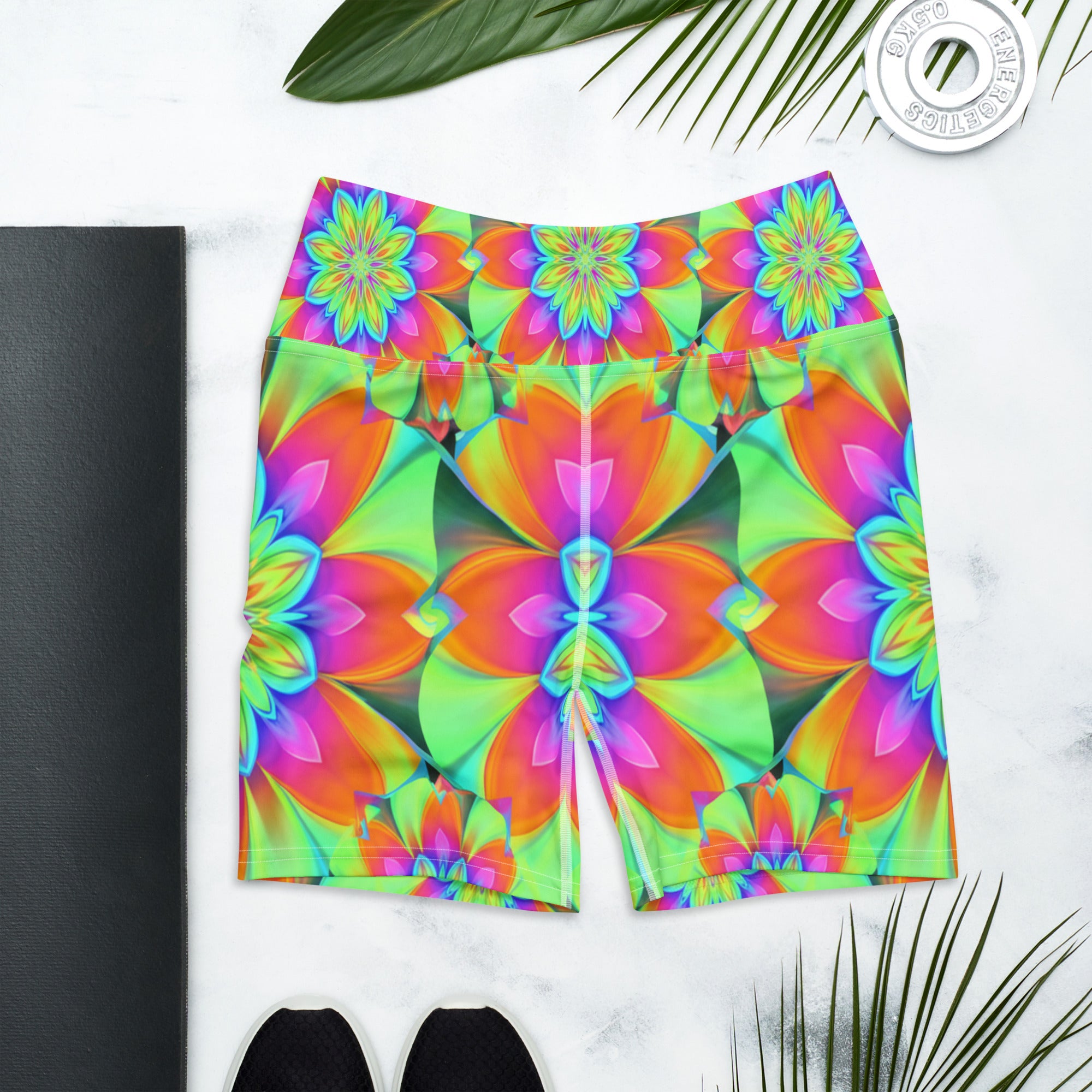 Psychedelic Acid Trip Yoga Shorts | GearBunch